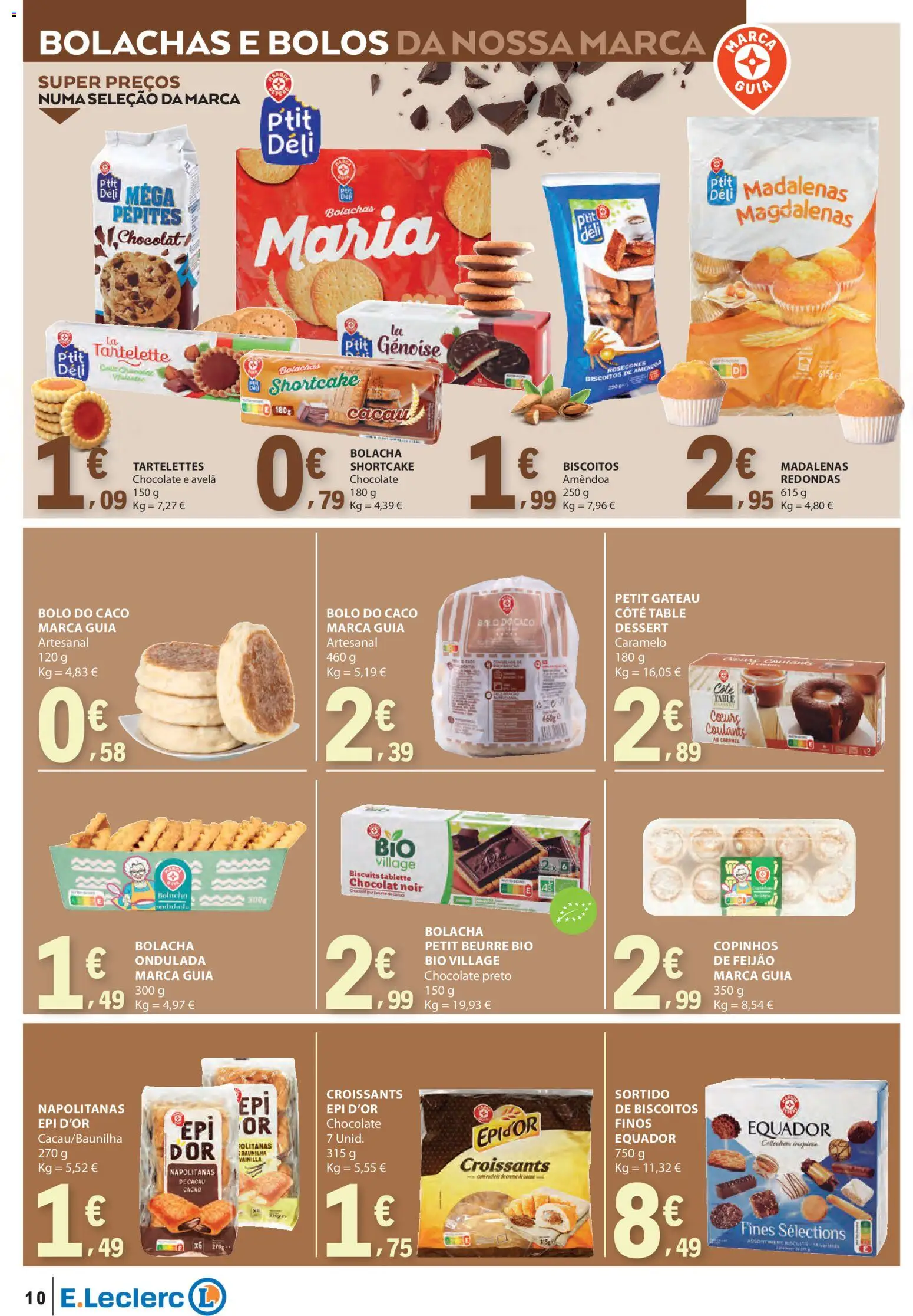 E.Leclerc - Folheto Especial Bebidas Quentes │ válido de 28.10.2025 | Página: 10 | Produtos: Bolachas, Bolo, Chocolate, Petit Gateau