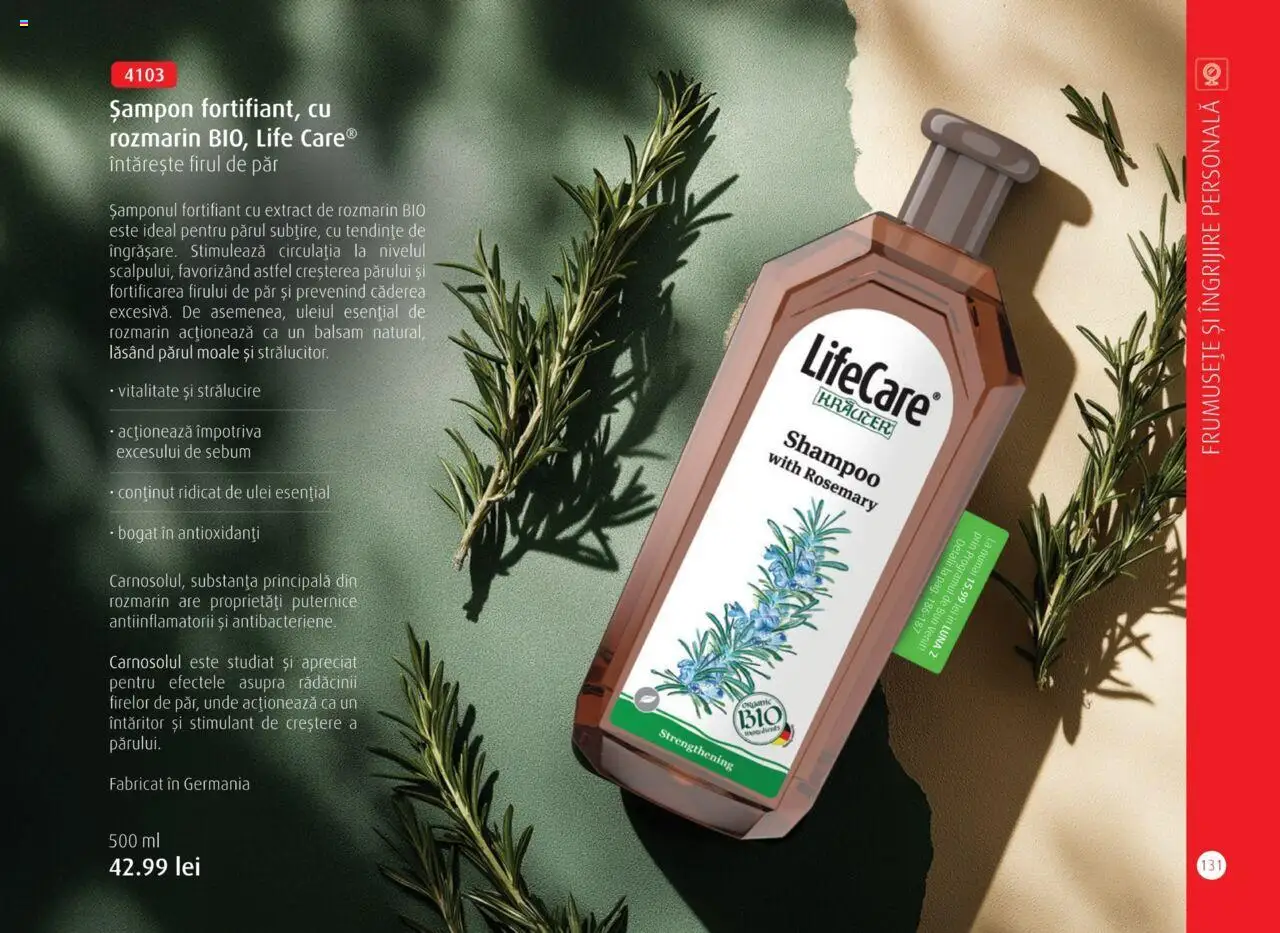 Noul catalog Life Care – valabil de la 01.04.2025 | Pagină: 133 | Produse: Şerit ödül, Șampon, Balsam, Ulei