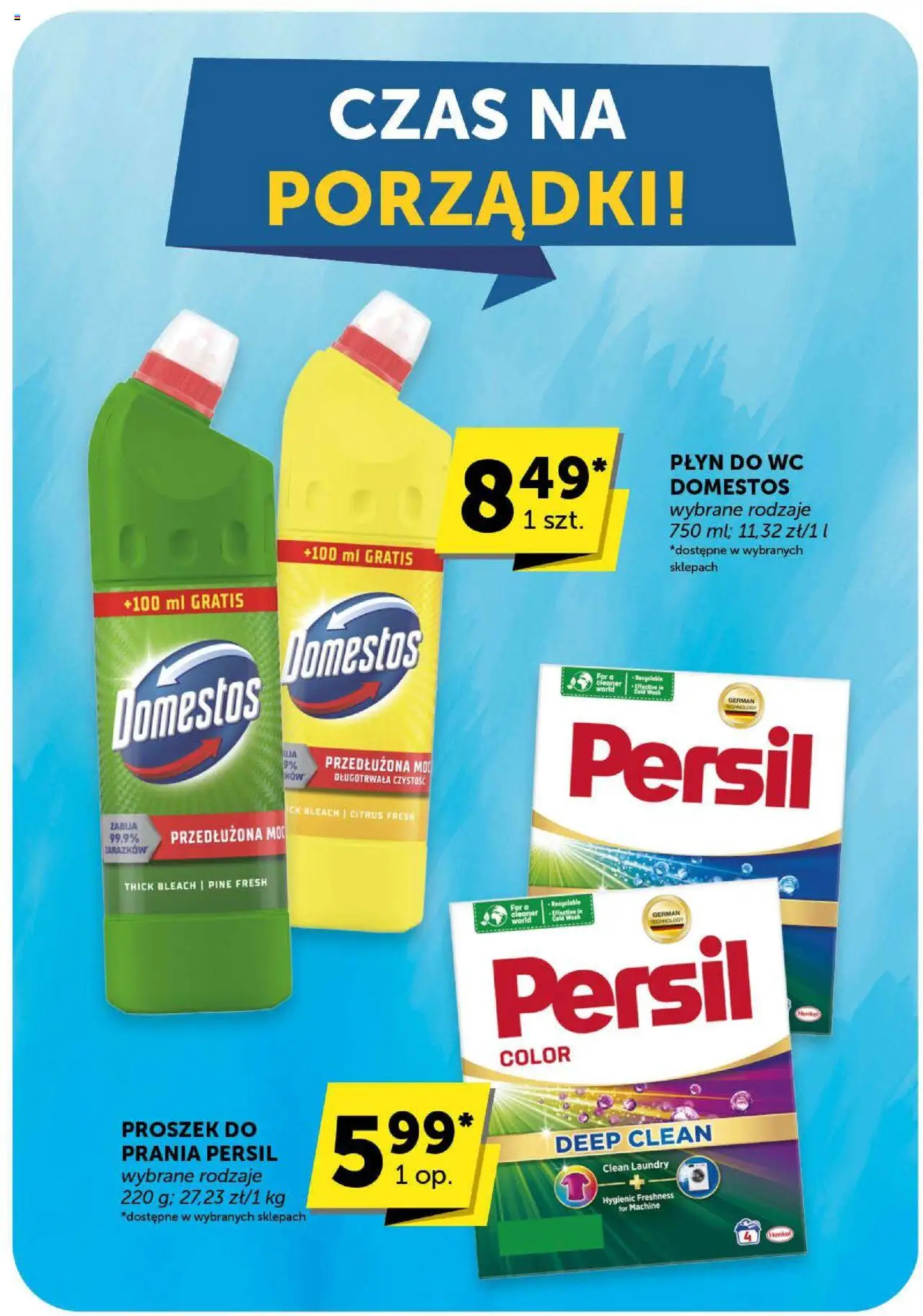 ABC Gazetka - Market od 04.09.2025 | Strona: 38 | Produkty: Persil, Domestos, Płyn do WC Domestos, Proszek do prania