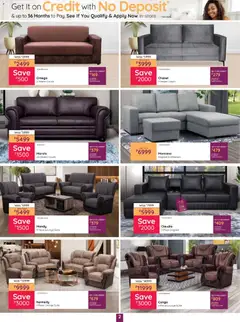 Bradlows specials catalogue – valid from 15.01.2026 | Page: 2 | Products: Seater, Couch, Lounge suite, Ottoman