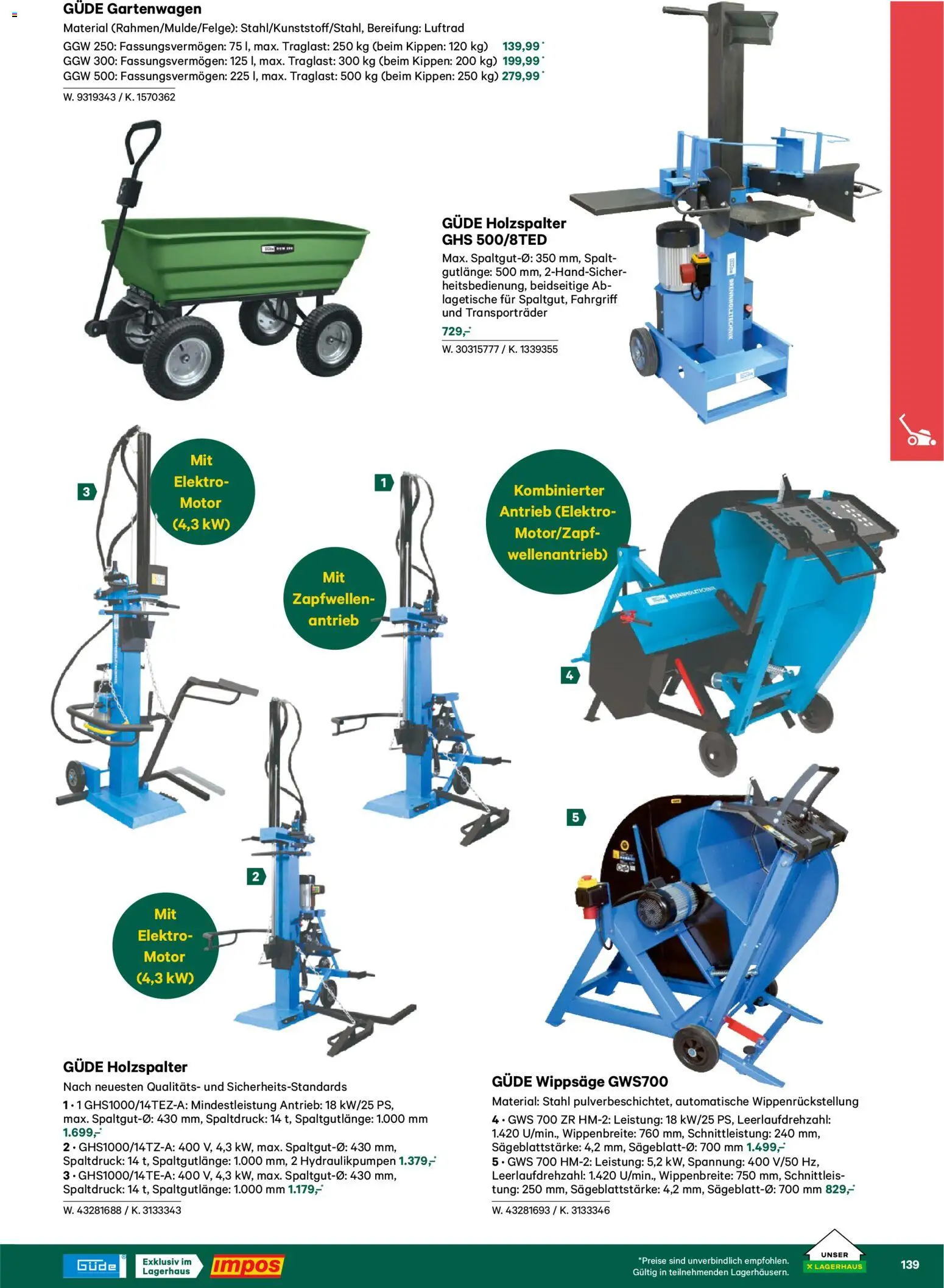 Lagerhaus  Garten und Freizeit Katalog 2026 gültig ab 22.02.2026 | Seite: 139