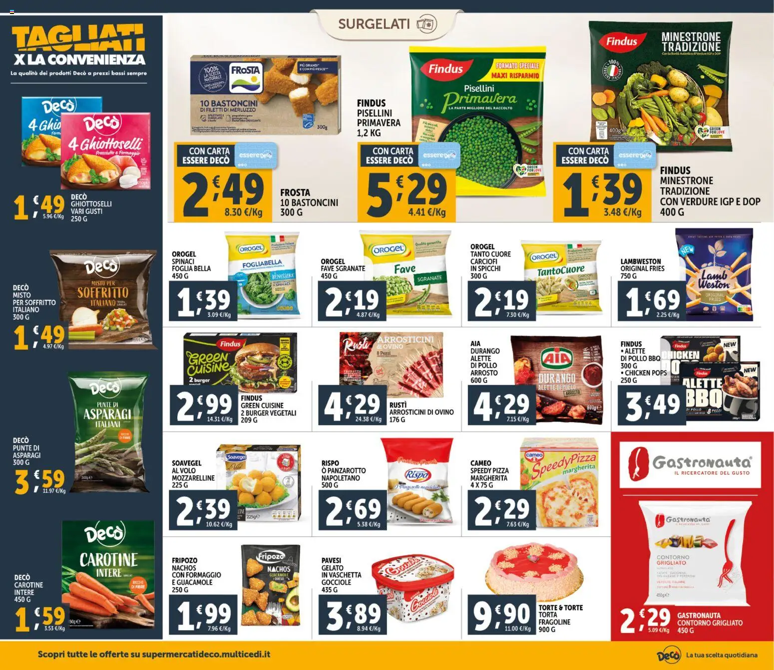 Volantino Decò del 20.01.2026 | Pagina: 8 | Prodotti: Minestrone, Spinaci, Asparagi, Ovino