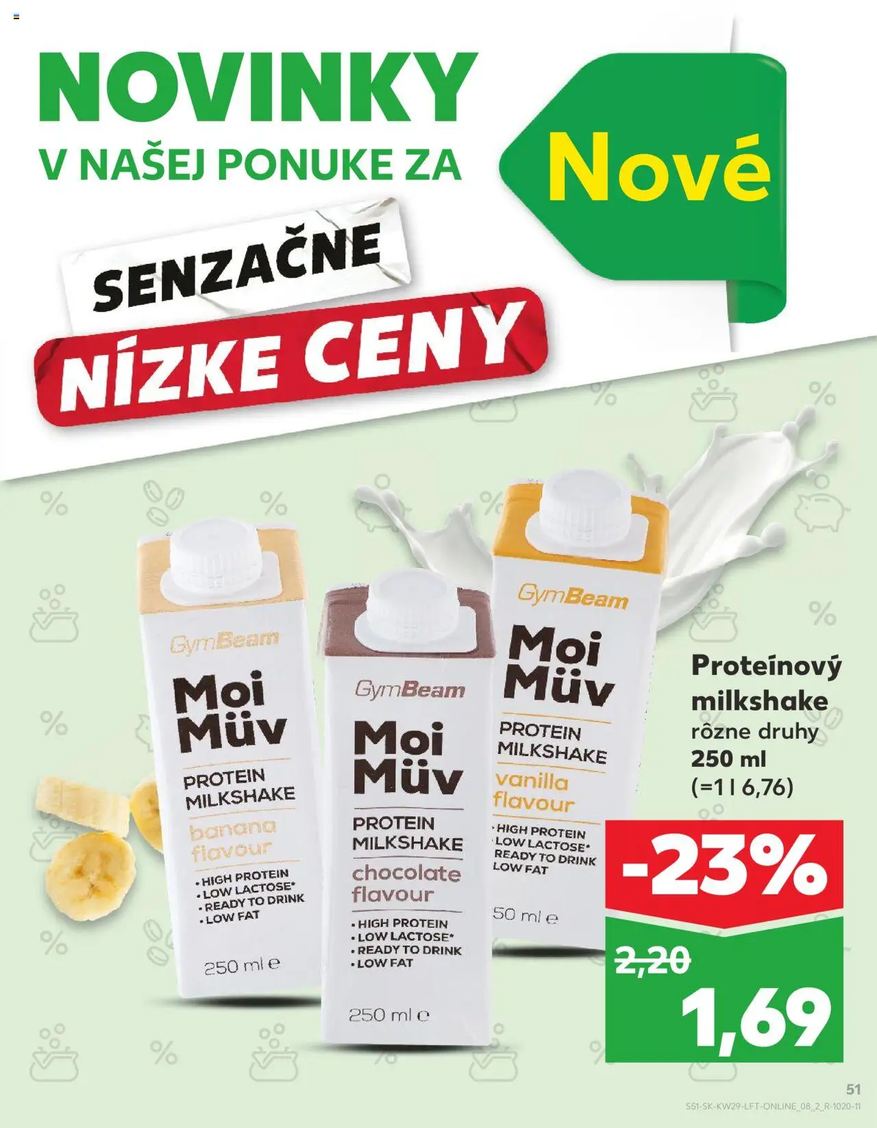 Nové Kaufland akcie – leták je platný od 17.07.2025 | Strana: 51 | Produkty: Protein