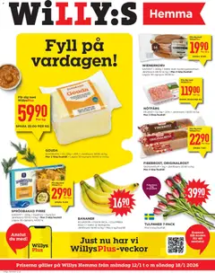 Willys - Aktuella reklamblad Willys Hemma - Förhandsvisning av reklamblad från butik Willys aktuell från 12.01.2026