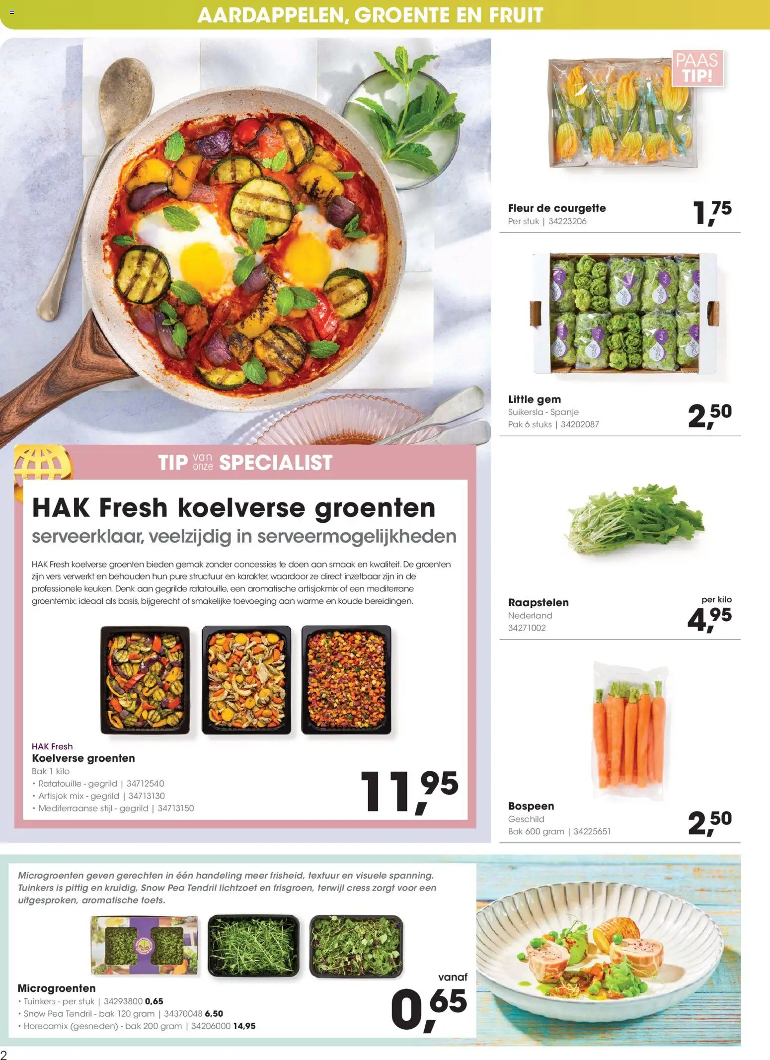 {H1} | Pagina: 2 | Producten: Courgette, Artisjok, Fruit, Groenten