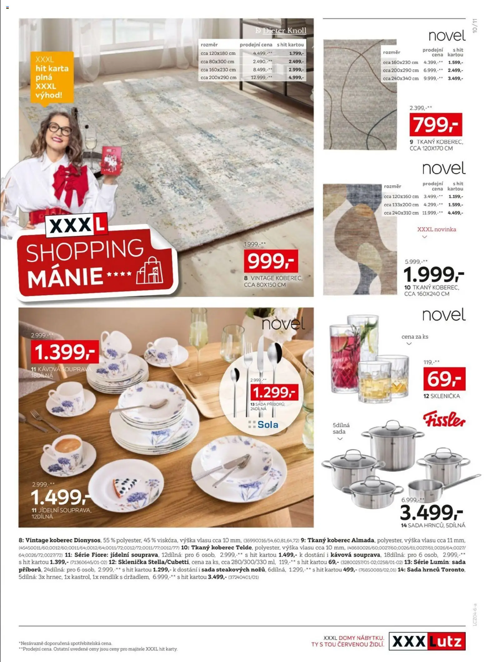 XXXLutz leták od 07.04.2026 | Strana: 11 | Produkty: Sklenička, Sada hrnců, Koberec, Rendlík