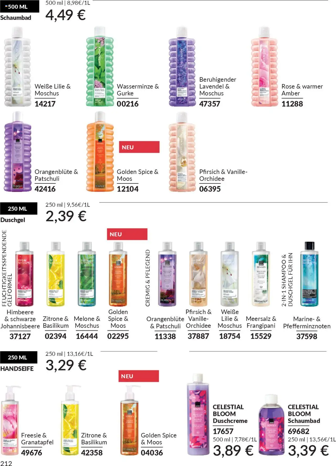 AVON Katalog Oktober 2025 – gültig ab 01.10.2025 | Seite: 214 | Produkte: Orchidee, Zitrone, Pfirsich, Lavendel