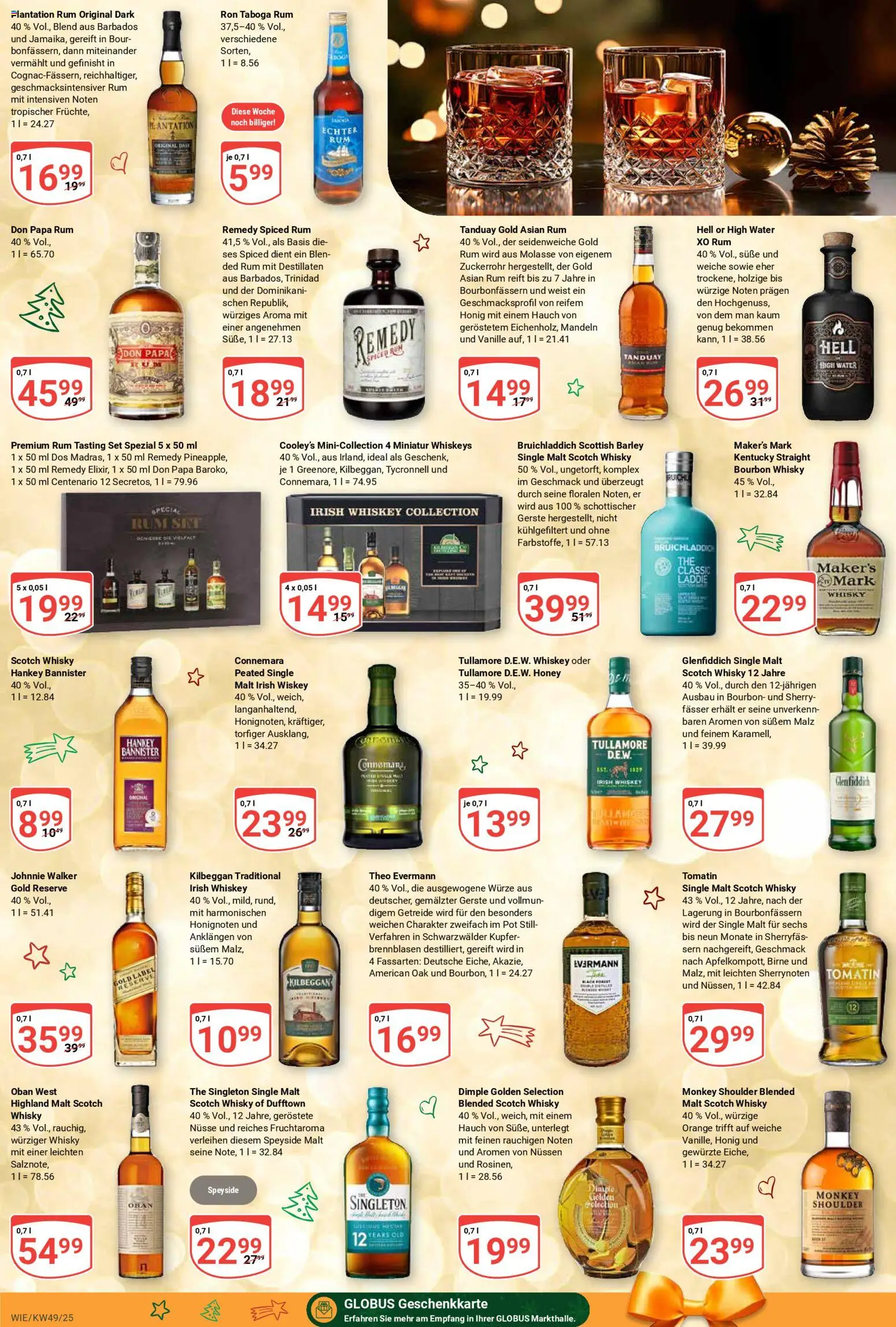 Globus prospekt Waghäusel-Wiesental	 – gültig ab 01.12.2025 | Seite: 22 | Produkte: Birne, Bourbon, Nüsse, Whiskey