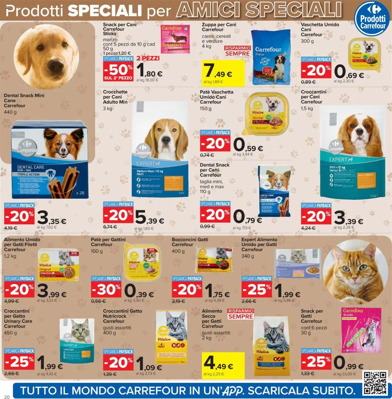 Volantino Carrefour del 15.09.2025 | Pagina: 20 | Prodotti: Paté, Pollo, Cereali, Crocchette