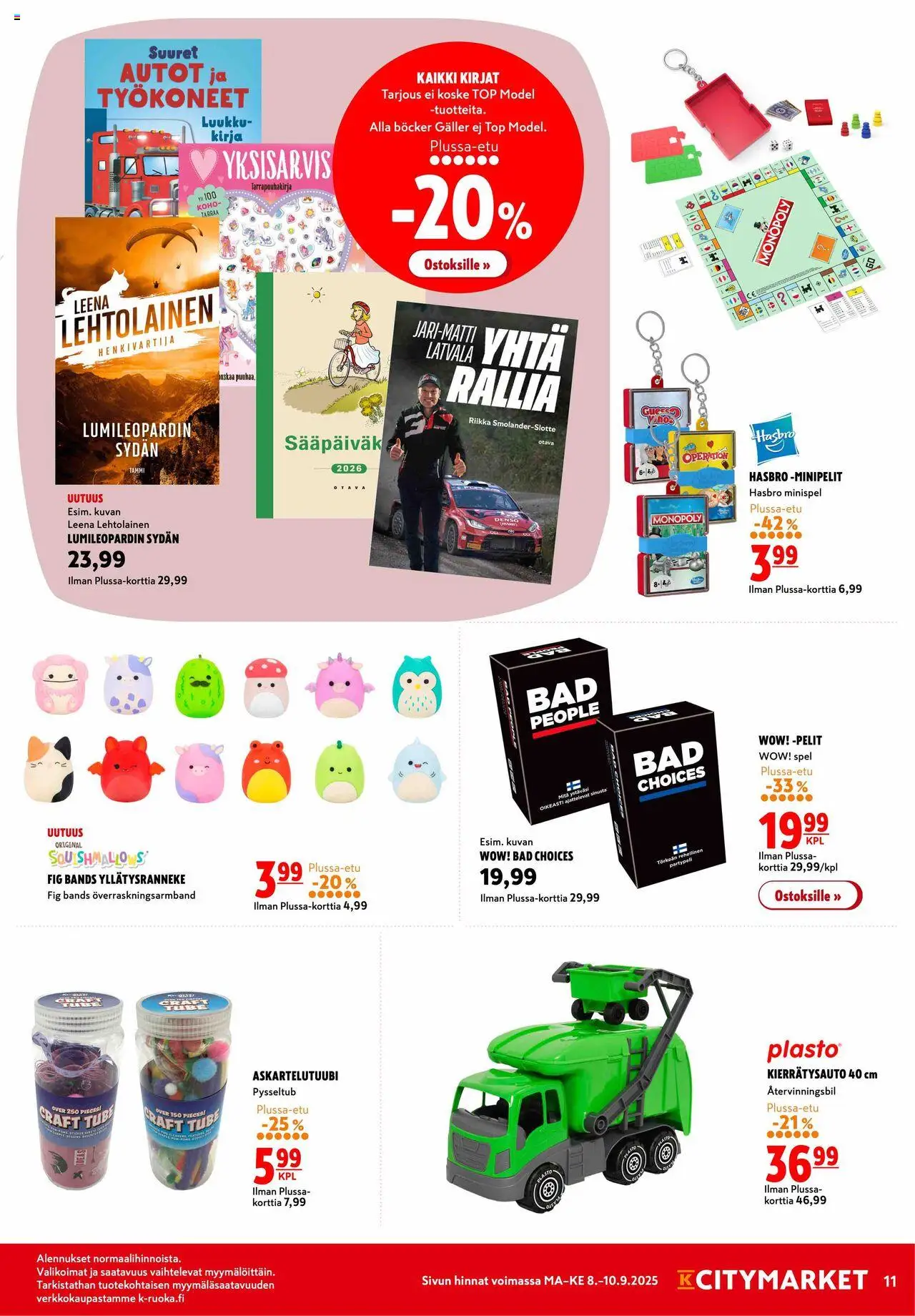 K-Citymarket tarjoukset – voimassa 08.09.2025 alkaen | Sivu: 11
