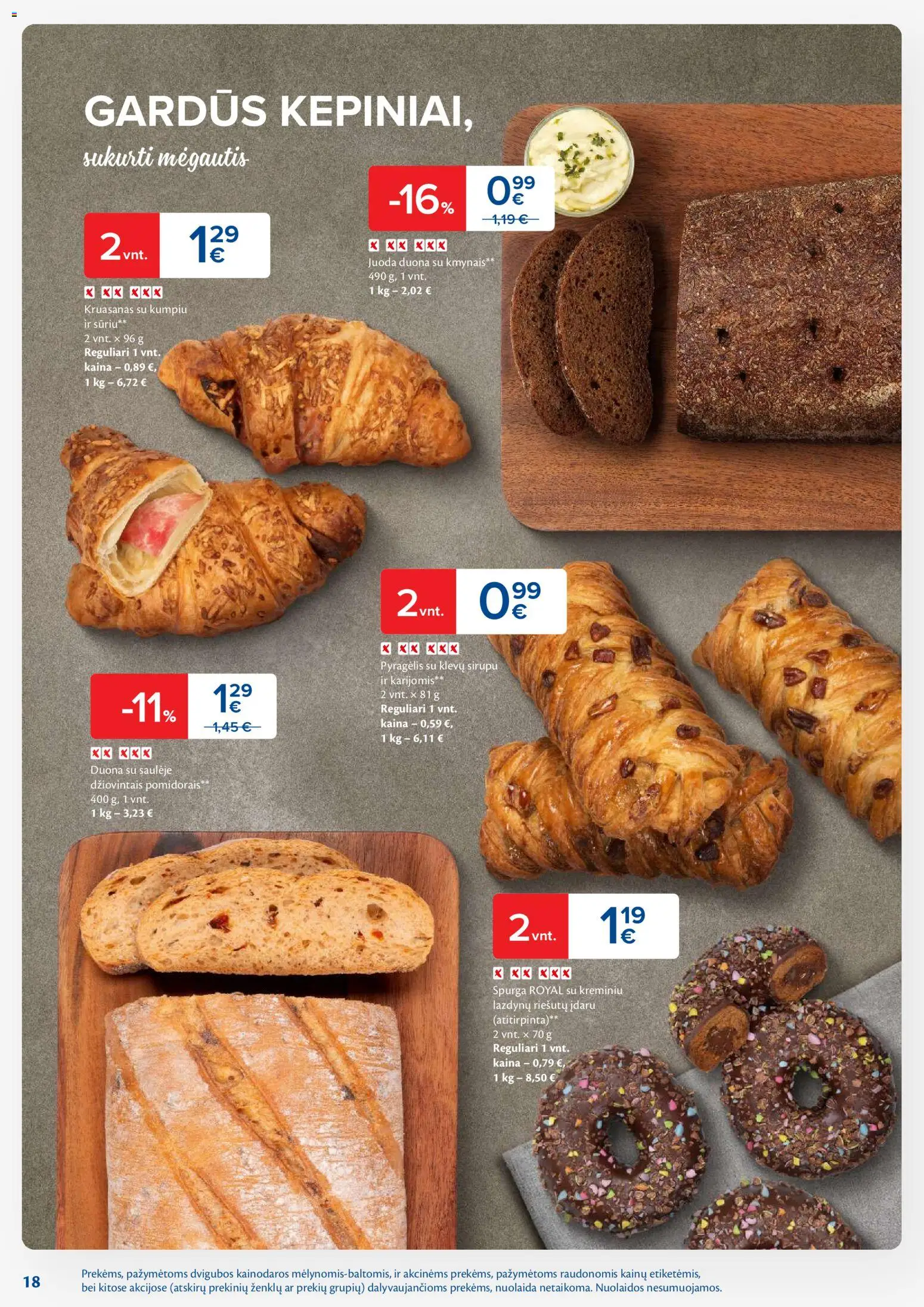 MAXIMA akcijos nuo 25.11.2025 | Puslapis: 18 | Prekių: Spurga, Duona