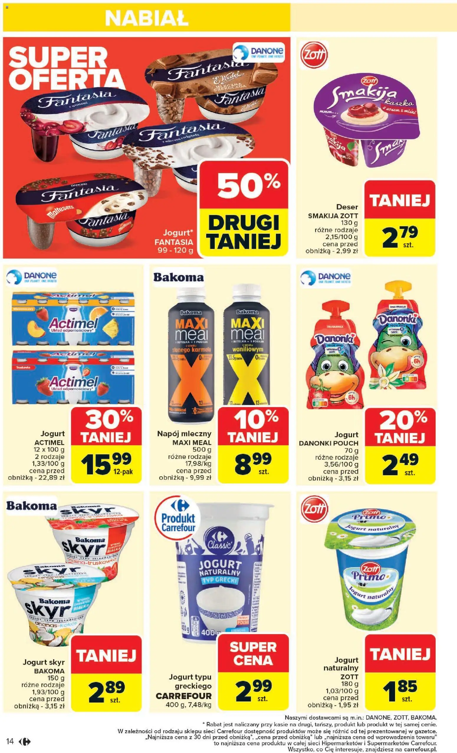 Carrefour Gazetka od 27.10.2025 | Strona: 16 | Produkty: Maltesers, Jogurt, Ananas, Skyr