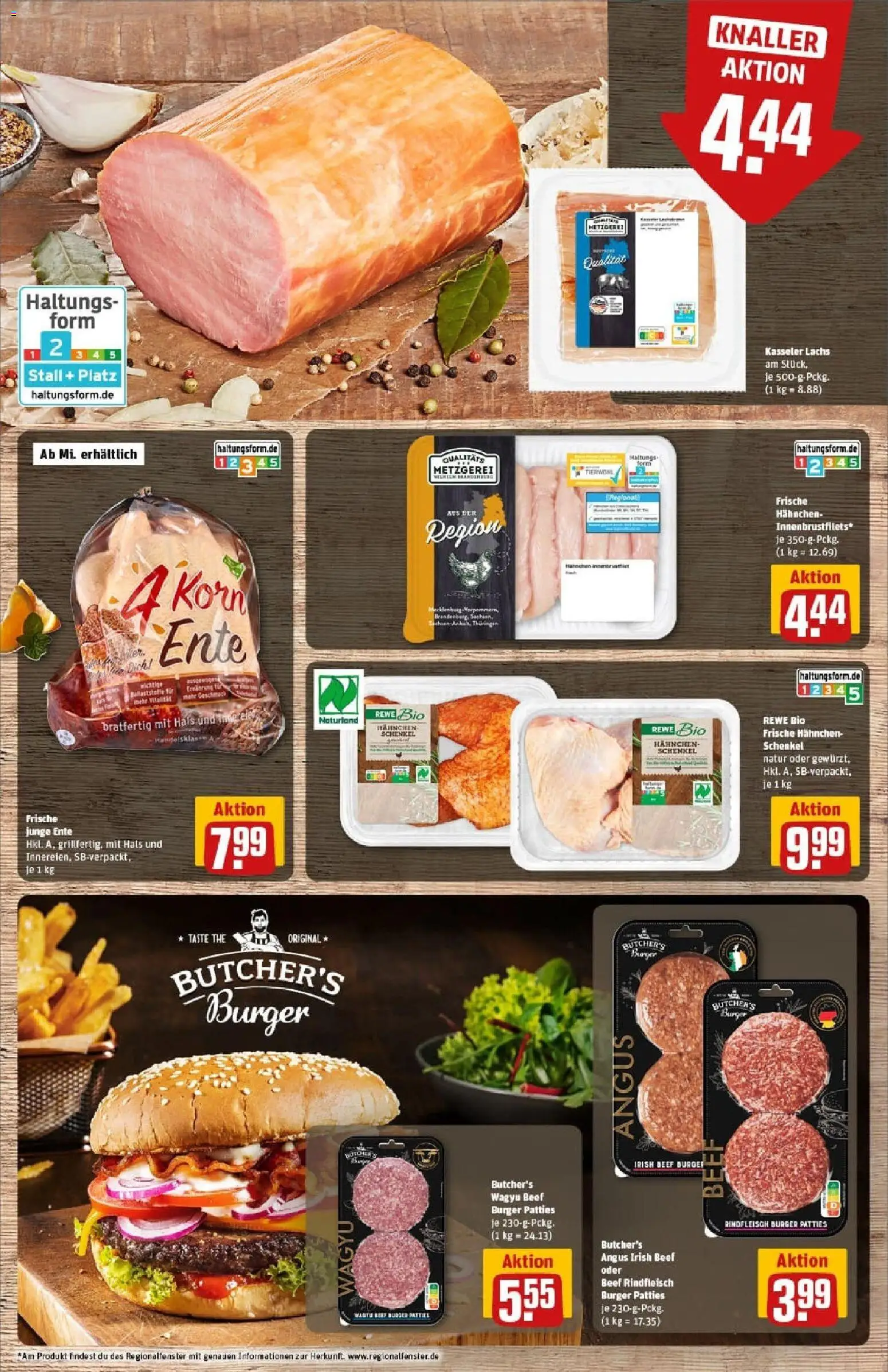 Rewe prospekt Wernigerode	 – gültig ab 26.10.2025 | Seite: 10 | Produkte: Hahnchen, Burger, Lachs, Ente