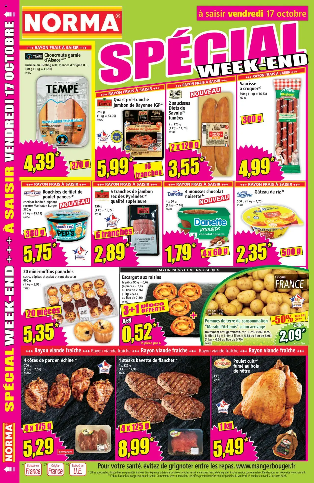 {H1} | Page: 14 | Produits: Viennoiseries, Saucisse, Oignons, Pommes de terre