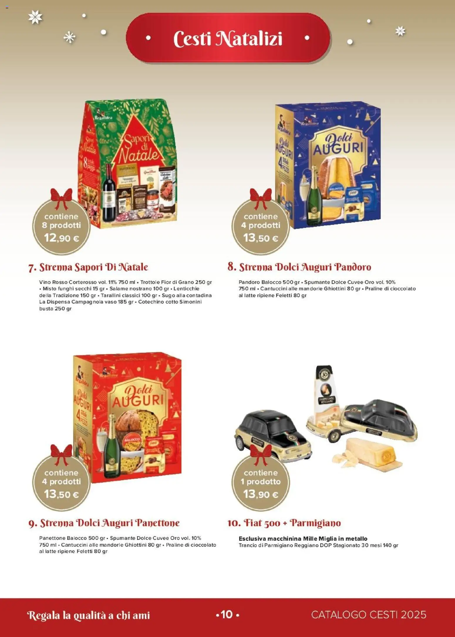 Volantino Oasi del 26.11.2025 | Pagina: 10 | Prodotti: Latte, Pandoro, Panettone, Parmigiano reggiano