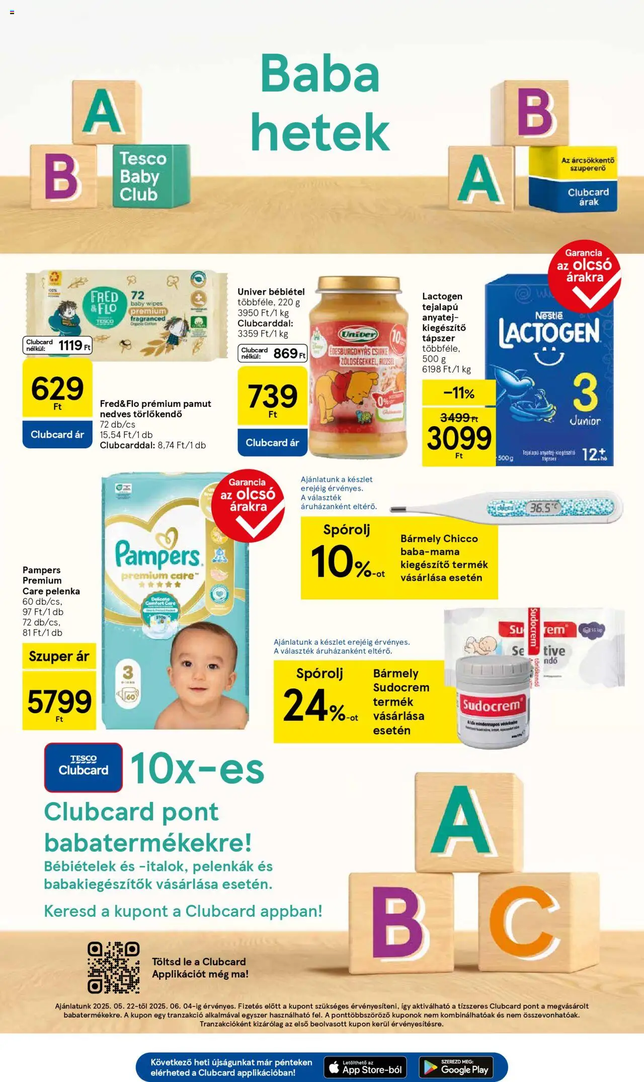 Tesco akciós ujság - amely érvényes a következő dátumtól: 29.05.2025 | Oldal: 5 | Termékek: Törlőkendő, Pelenka, Nedves törlőkendő, Bébiétel
