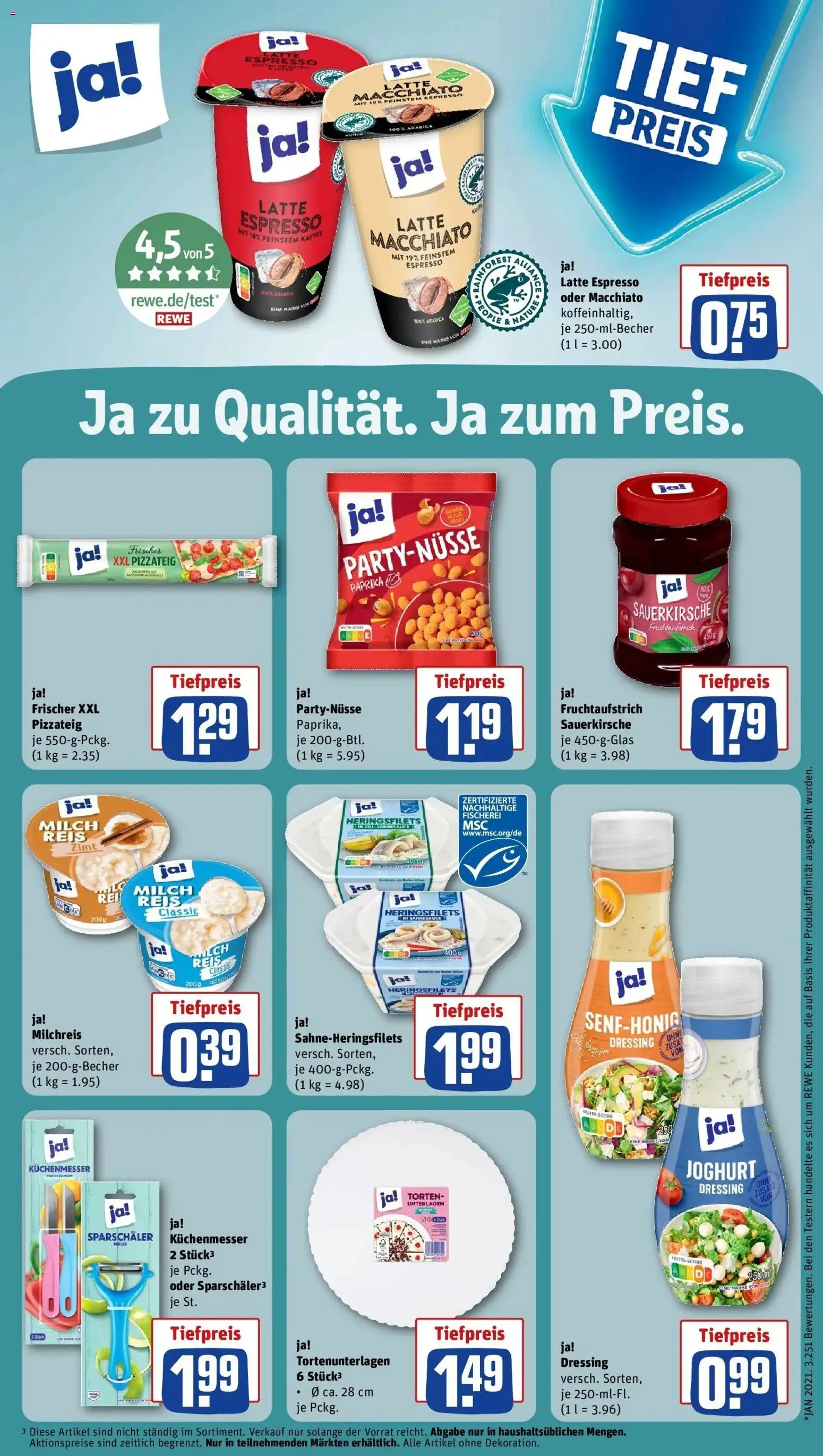 Rewe Prospekt Eggenfelden	 – gültig ab 01.03.2026 | Seite: 17 | Produkte: Milch, Kaffee, Dressing, Reis