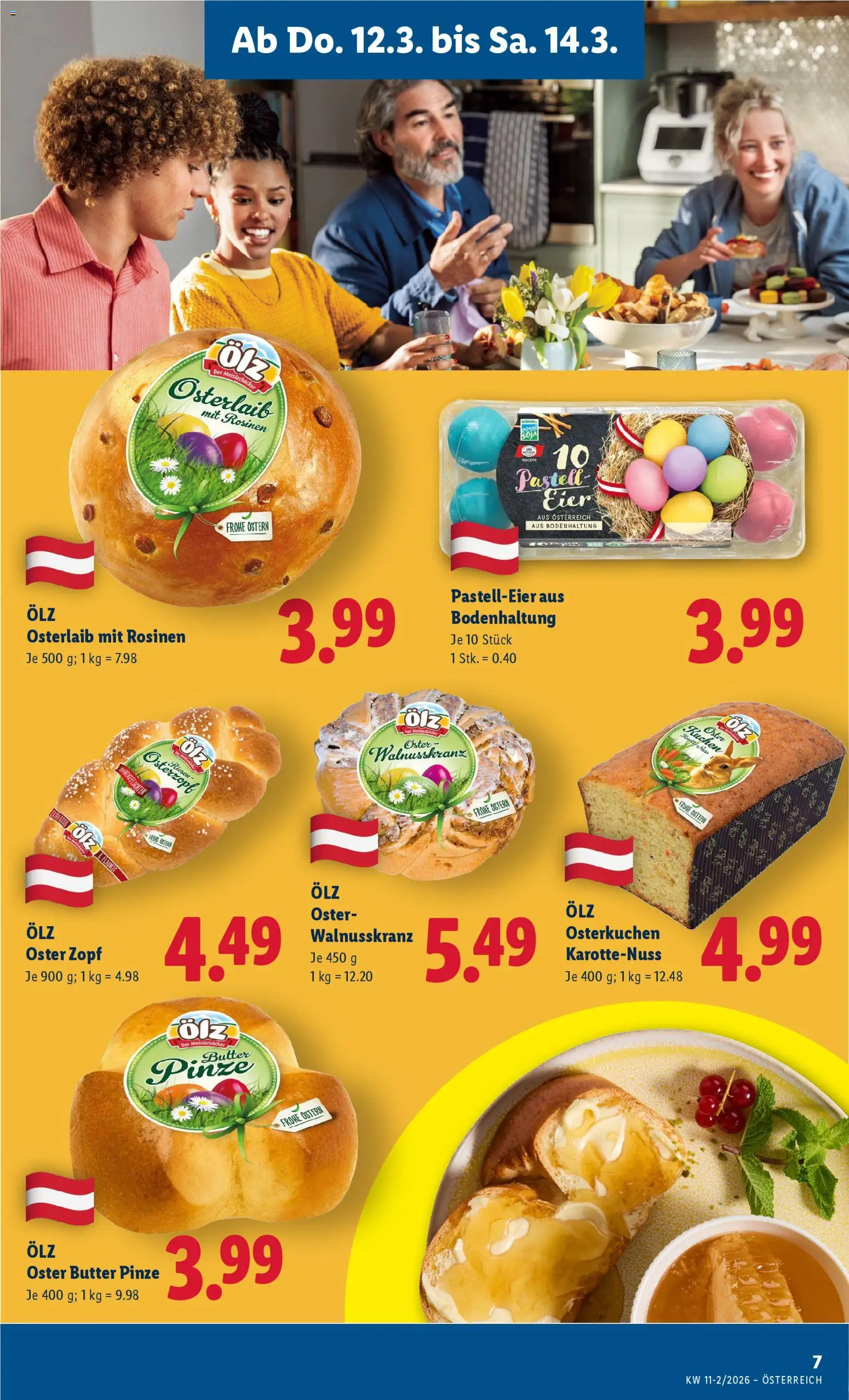 Lidl - Flugblatt gültig ab 12.03.2026 | Seite: 11 | Produkte: Karotte, Rosinen, Butter, Eier
