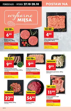 Pogląd oferty "Mięso mielone wieprzowe Kraina Mięs, Mięso mielone wieprzowe, 400 g" - ważna od 27.10.2025 | Strona: 28