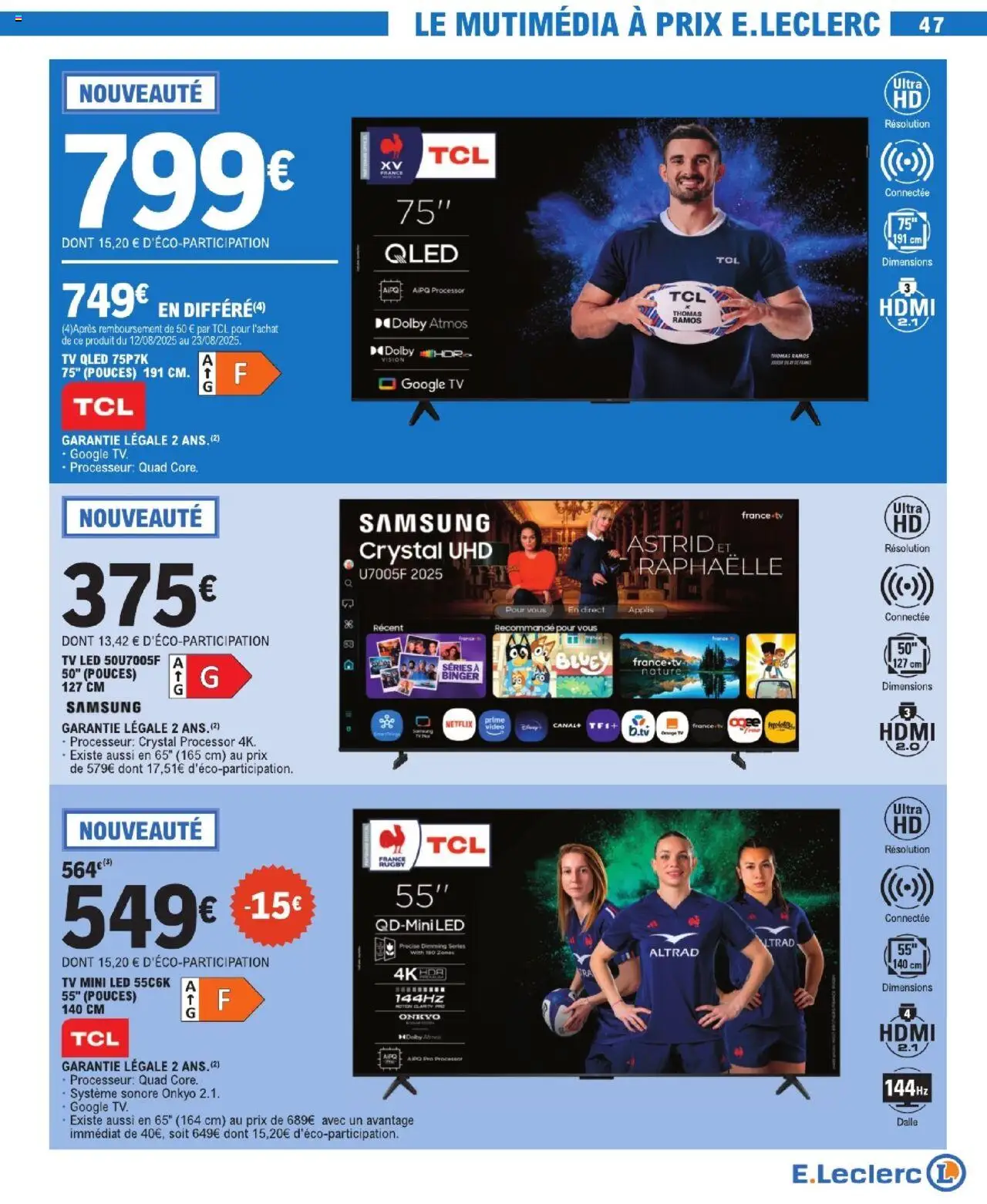  | Page: 47 | Produits: TV led