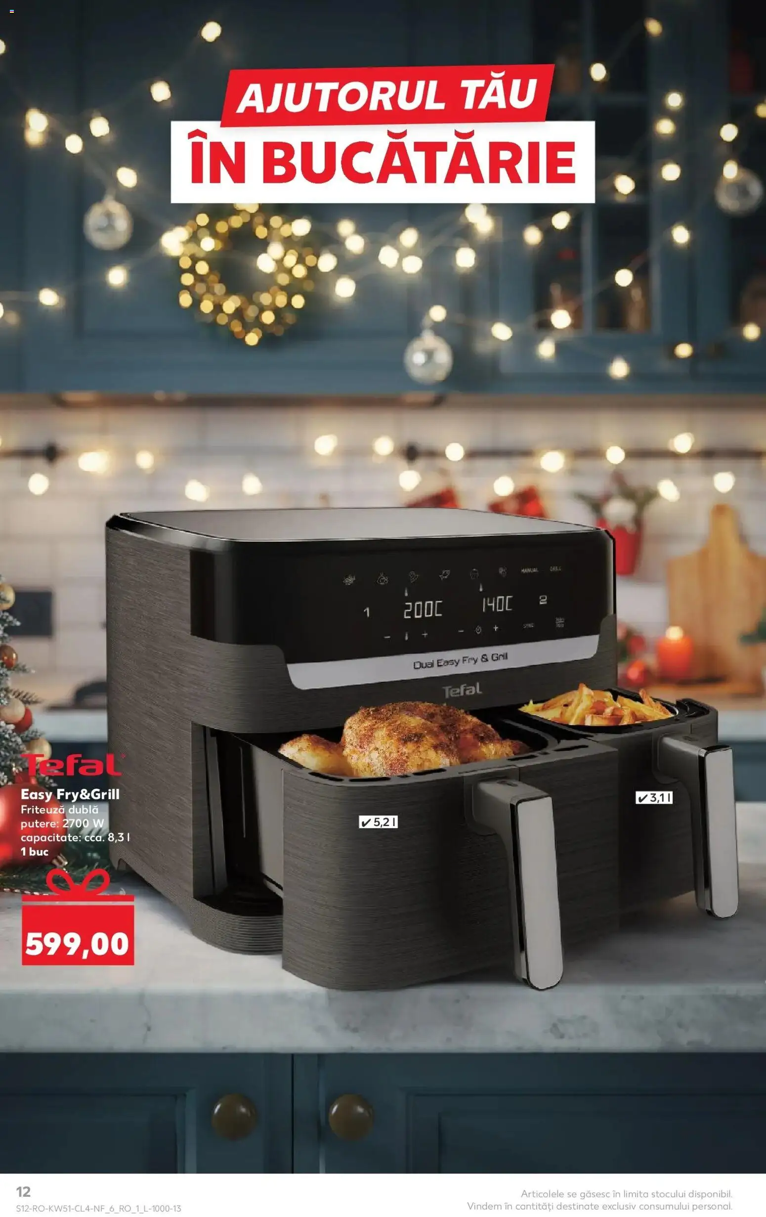 Noul catalog Kaufland – valabil de la 17.12.2025 | Pagină: 12 | Produse: Grill, Friteuză, Bucătărie