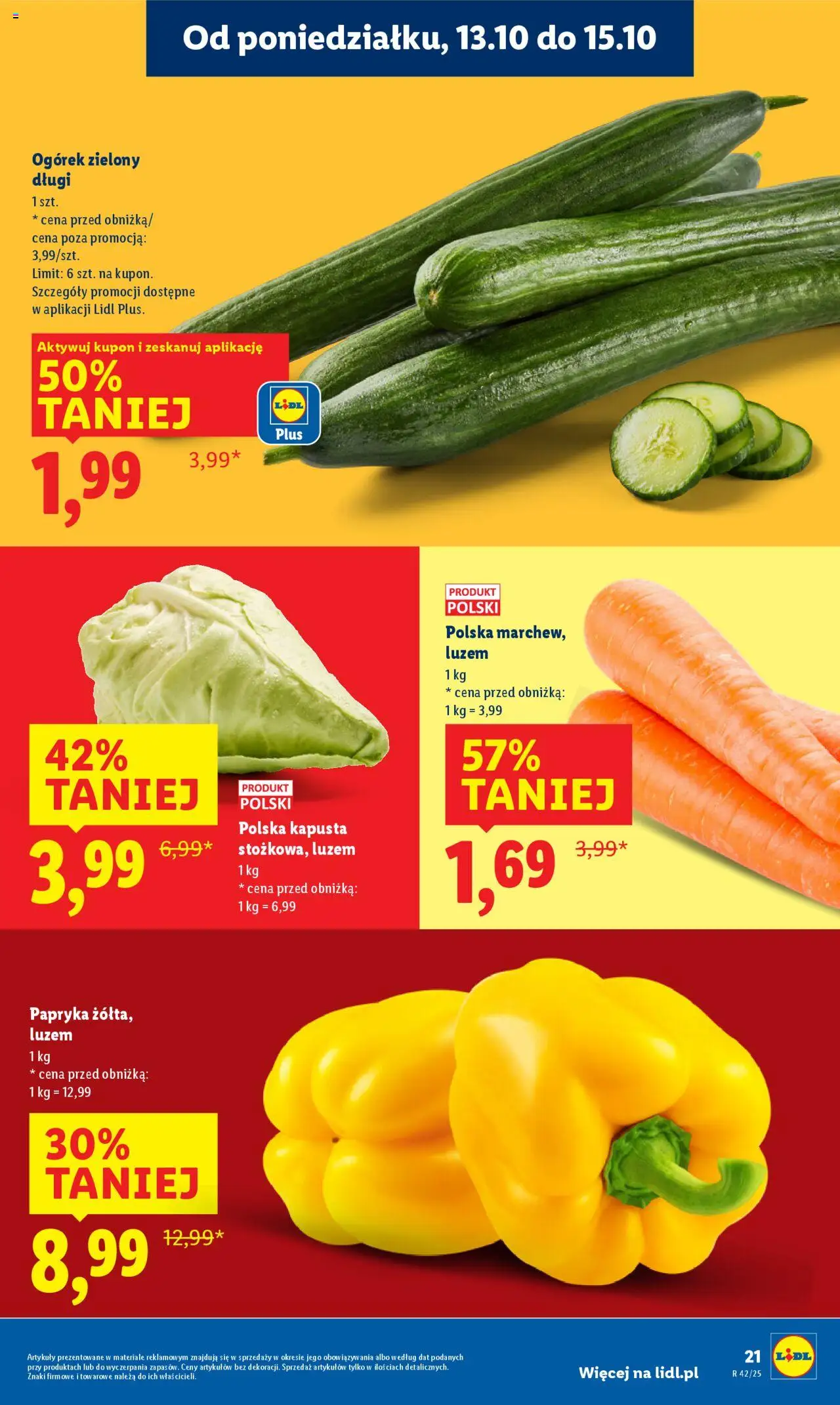 Lidl Gazetka od 13.10.2025 | Strona: 21 | Produkty: Kapusta, Bell, Papryka
