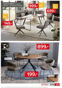 XXXL Lutz Speisen Spezial ab 11.01.2026 gültig | Seite: 5 | Produkte: Esstisch, Eckbank, Sitzbank, Stuhl