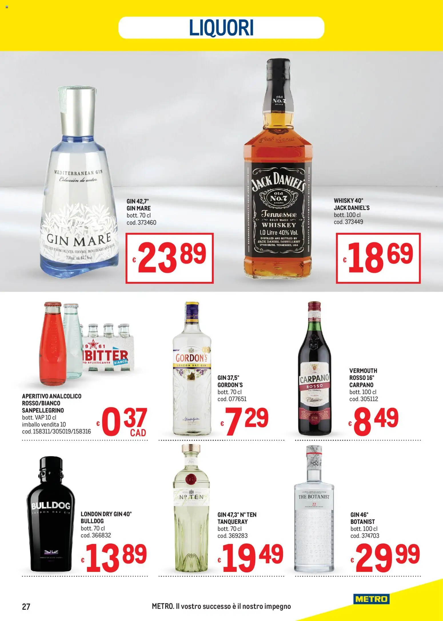 Volantino Metro del 02.04.2026 | Pagina: 27 | Prodotti: Gin, Whisky, The, Aperitivo