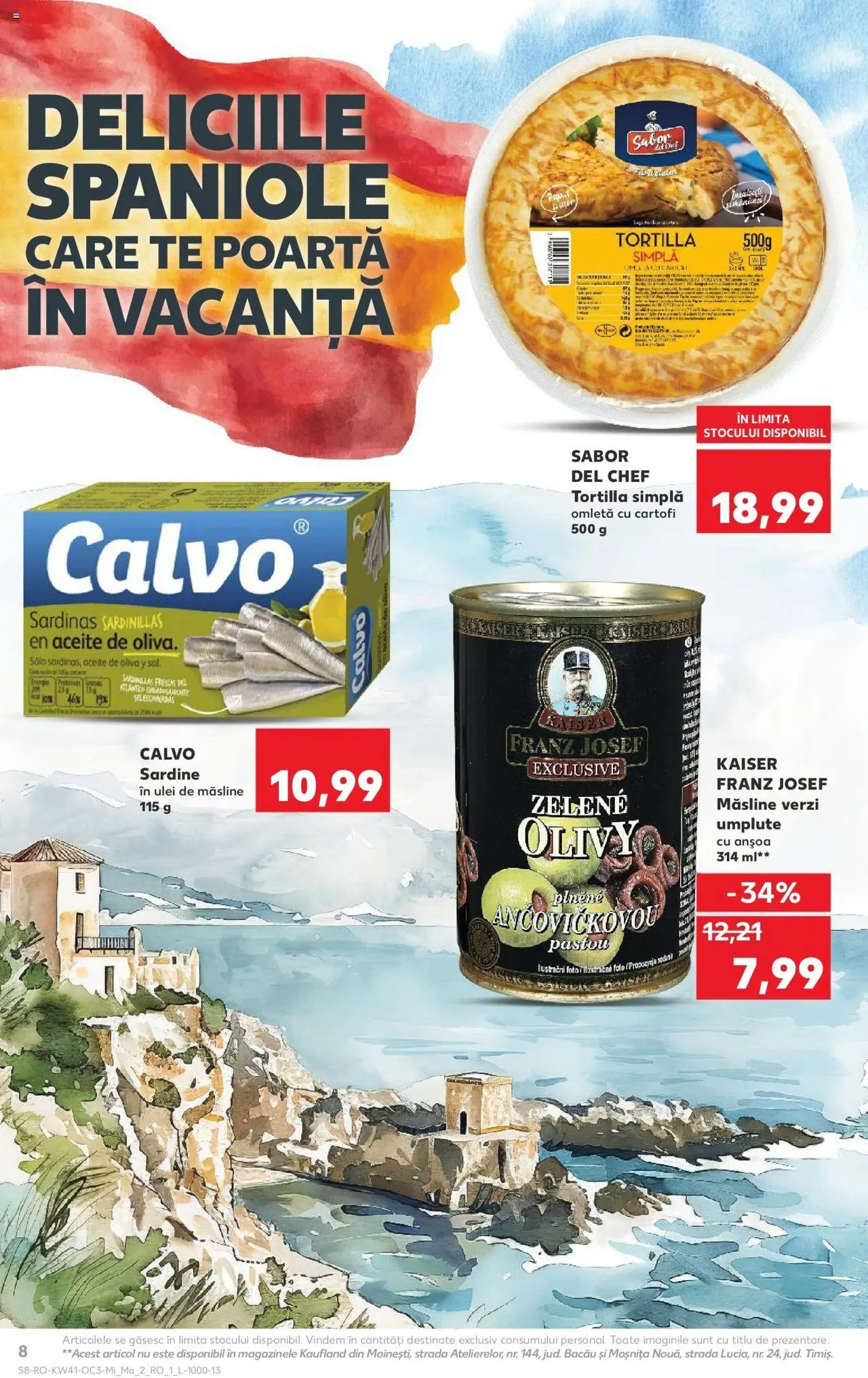 Noul catalog Kaufland – valabil de la 08.10.2025 | Pagină: 8 | Produse: Măsline, Ulei, Cartofi