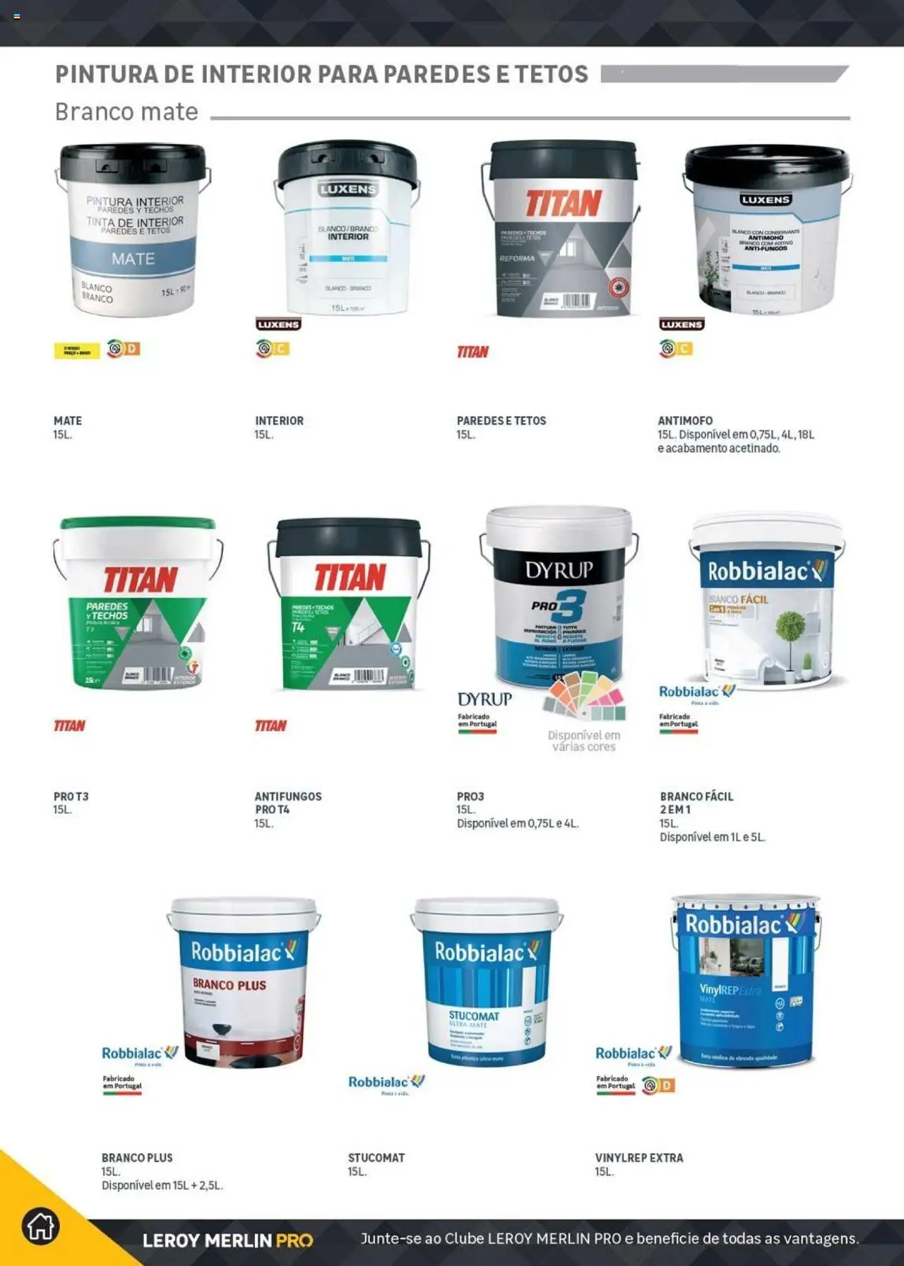 Leroy Merlin Catálogo │ válido de 18.11.2024 | Página: 300 | Produtos: Antimofo, Tinta