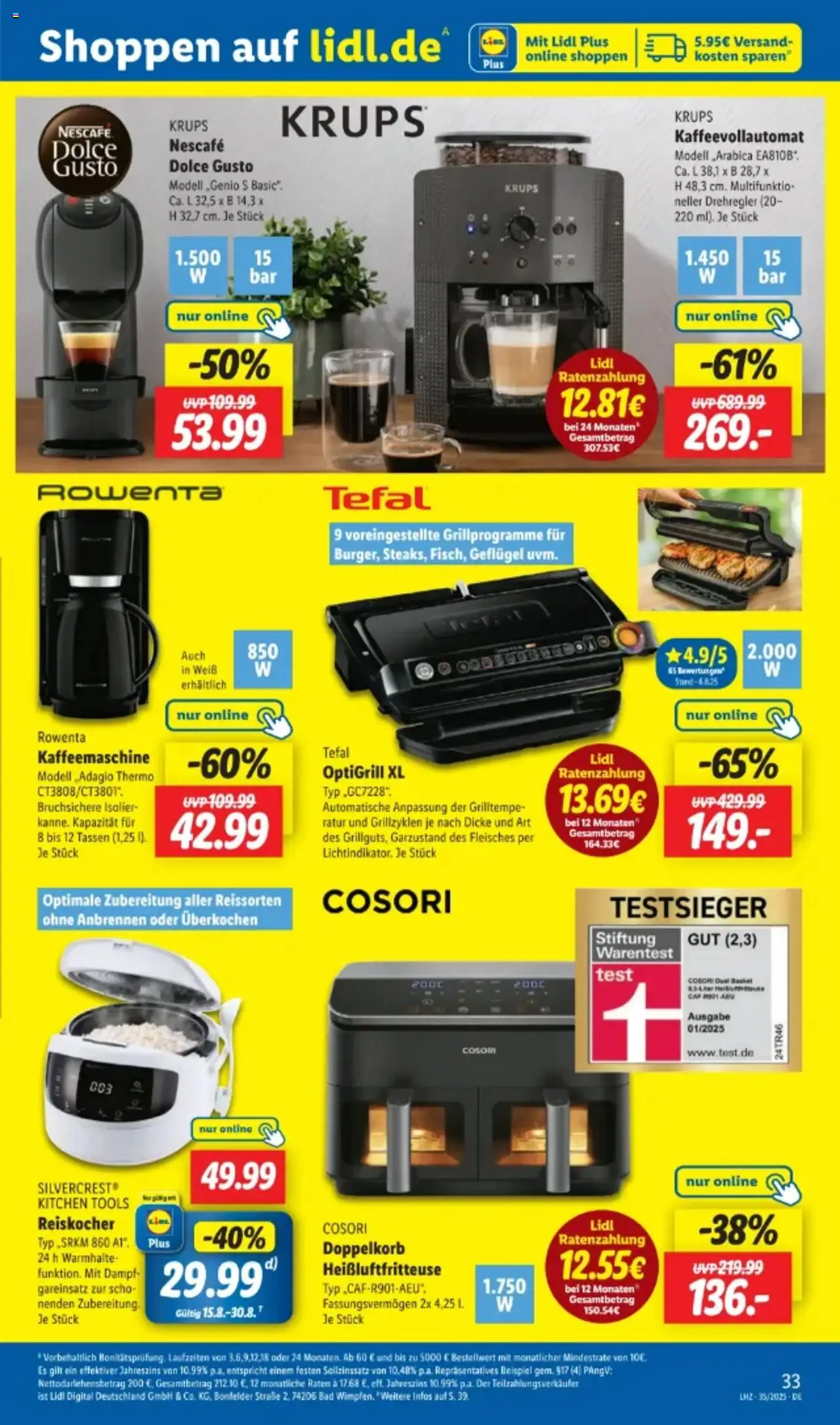 Lidl Prospekt 	 - gültig ab dem 25.08.2025 | Seite: 45 | Produkte: Krups, Kaffeemaschine, Nescafe, Kaffeevollautomat