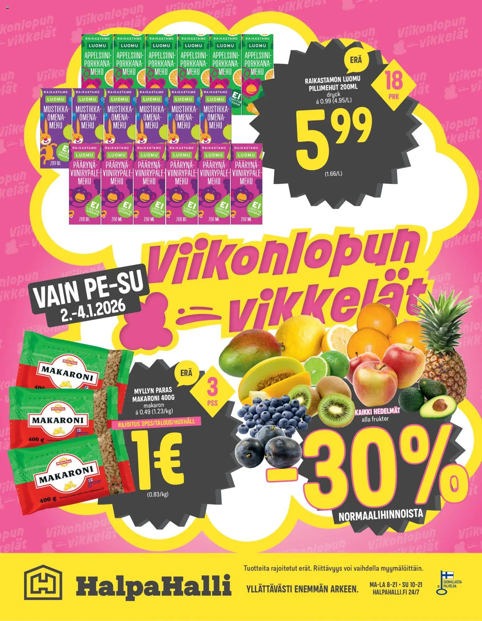 Halpa Halli tarjoukset – voimassa 29.12.2025 alkaen | Sivu: 8
