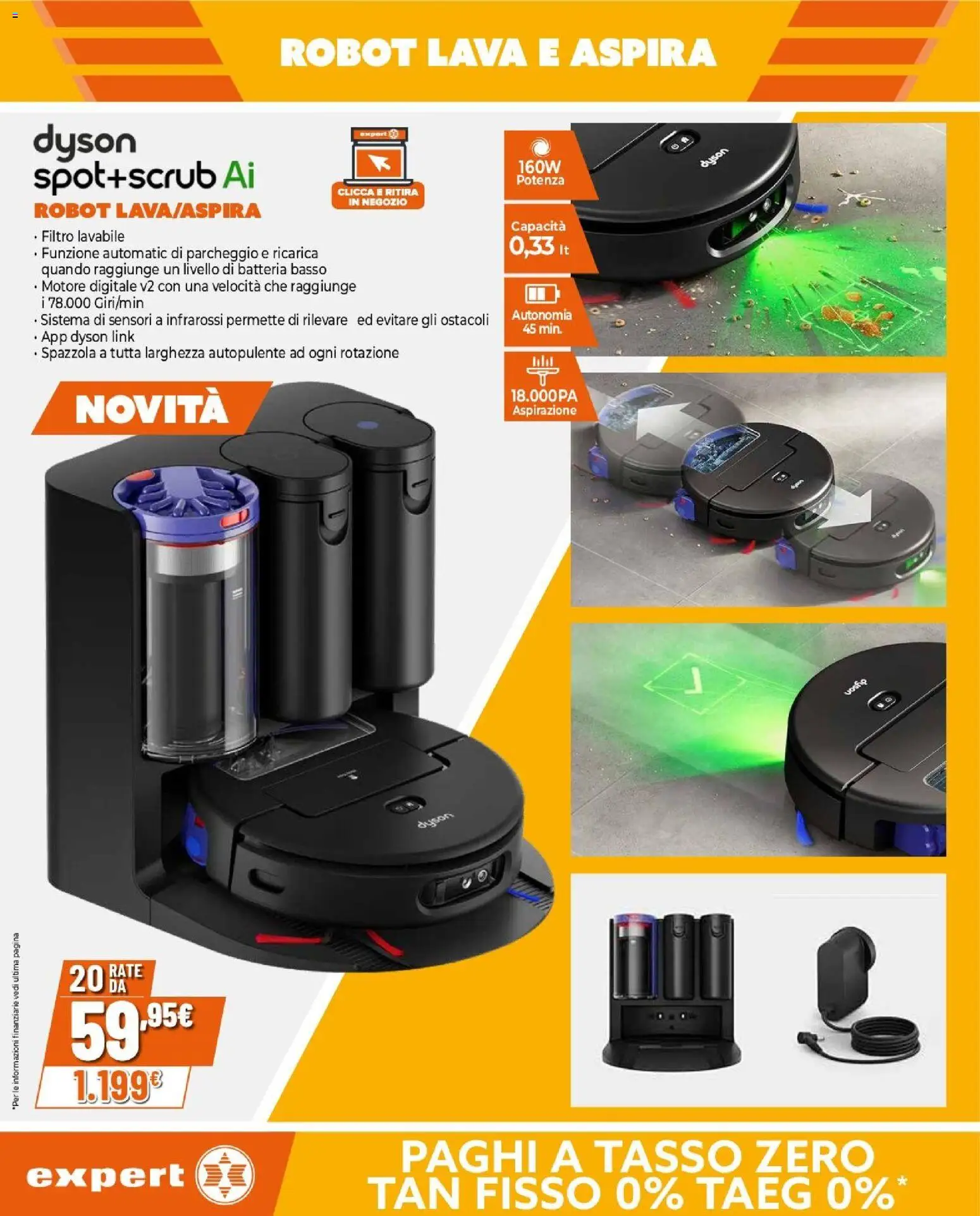 Volantino Expert del 09.04.2026 | Pagina: 3 | Prodotti: Spazzola, Robot, Dyson, Batteria