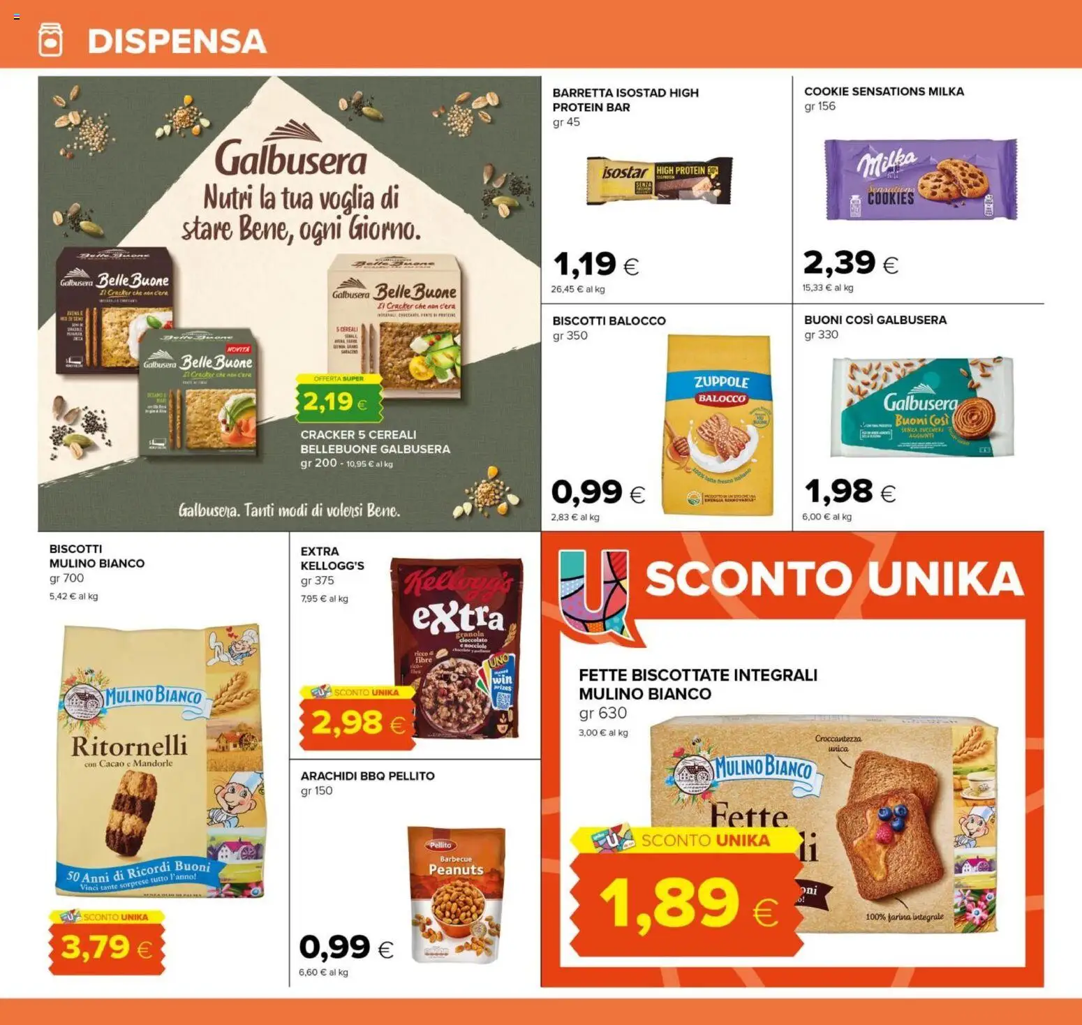 Volantino Tigre del 29.01.2026 | Pagina: 14 | Prodotti: Biscotti, Barbecue, Nocciole, Arachidi