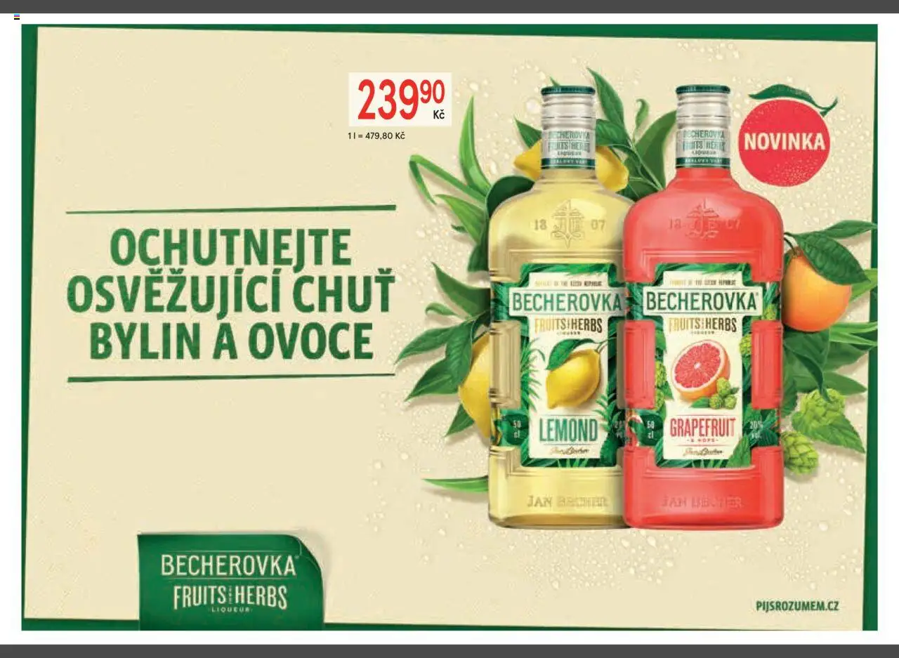 Žabka leták od 15.10.2025 | Strana: 5 | Produkty: Ovoce, Becherovka