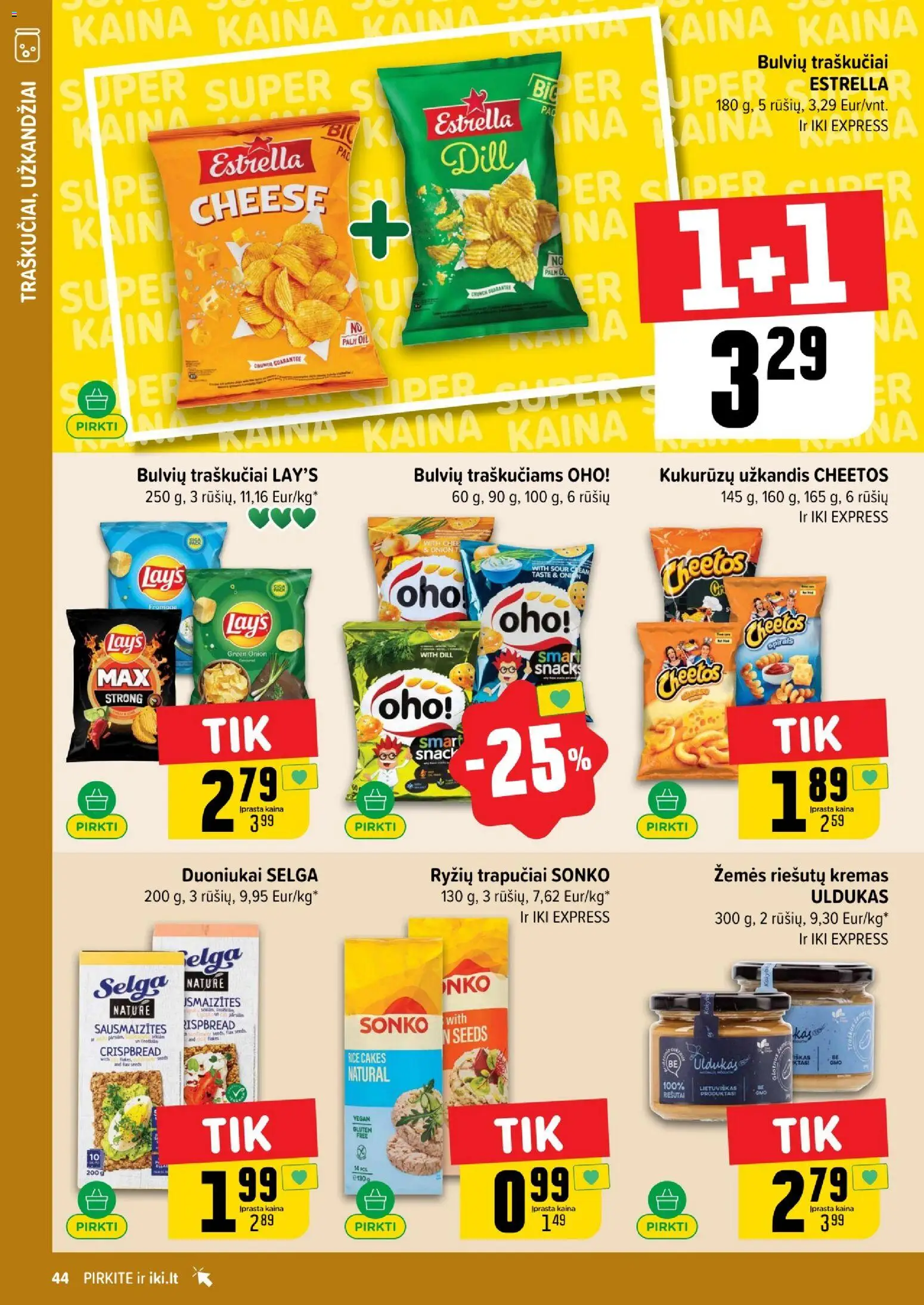 IKI akcijos nuo 12.01.2026 | Puslapis: 44 | Prekių: Kremas, Traškučiai
