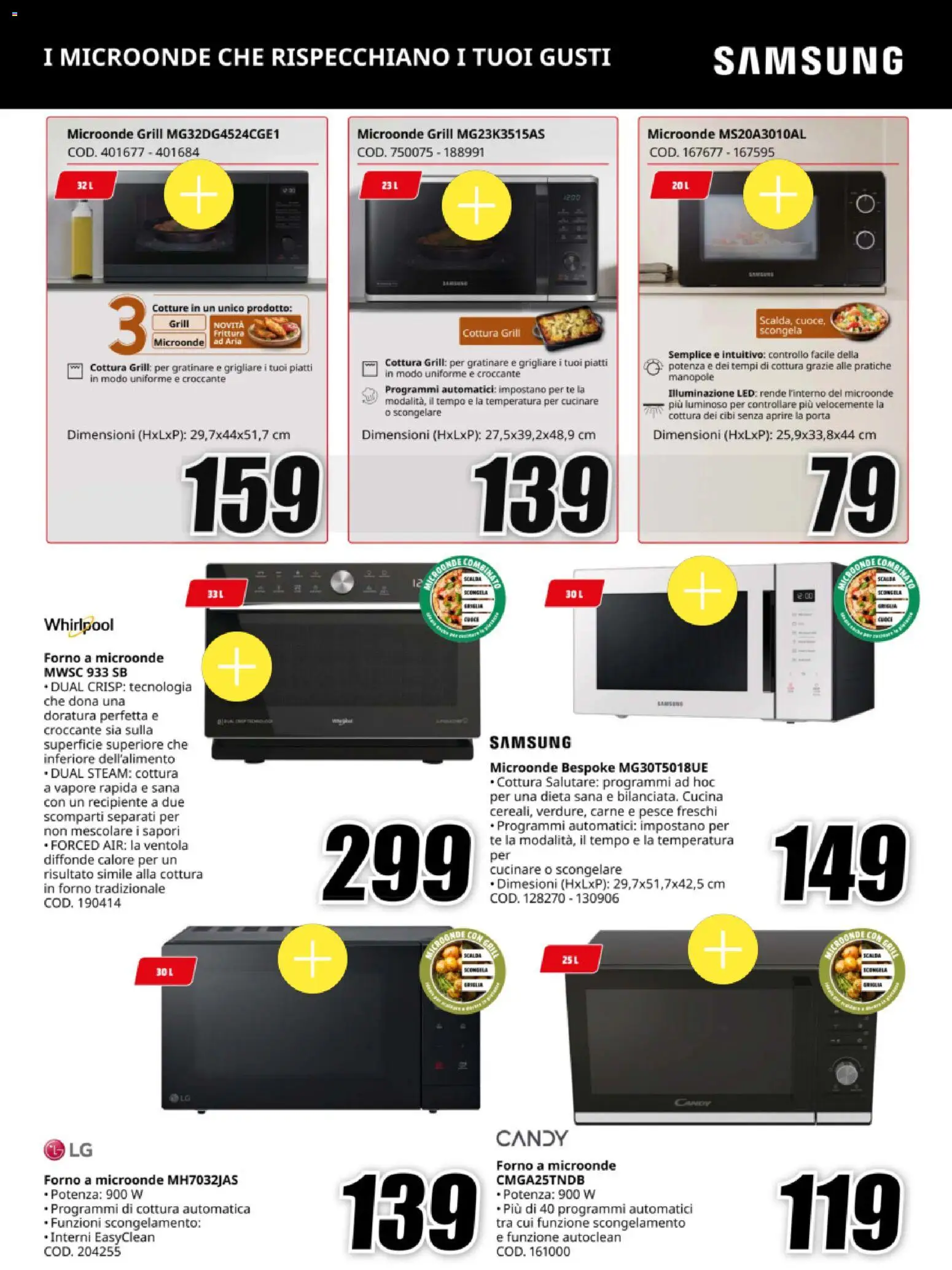 Volantino Media World del 12.11.2025 | Pagina: 16 | Prodotti: Pesce, Tè, Forno, Samsung