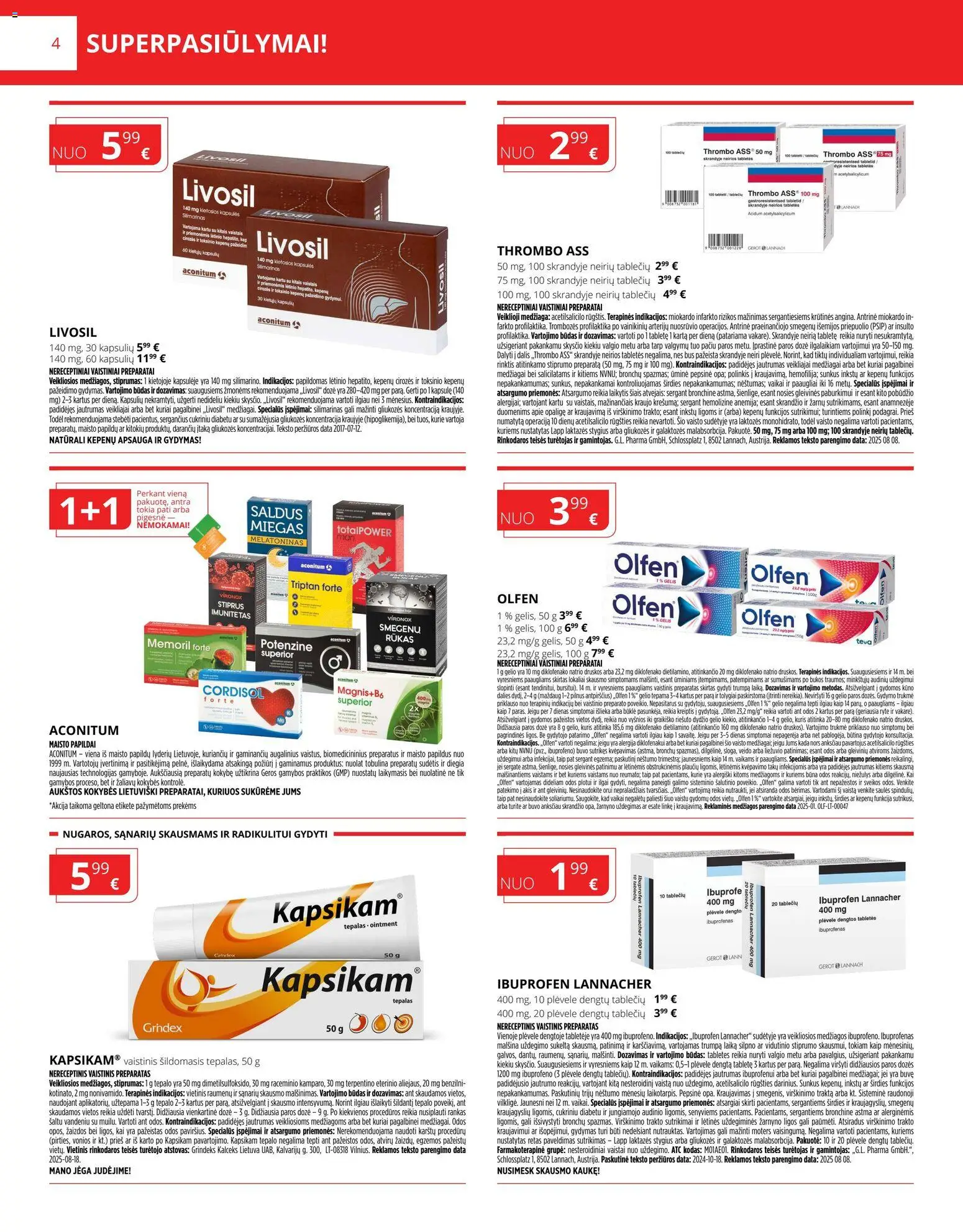 Gintarinė akcijos nuo 01.11.2025 | Puslapis: 4 | Prekių: Kaukė