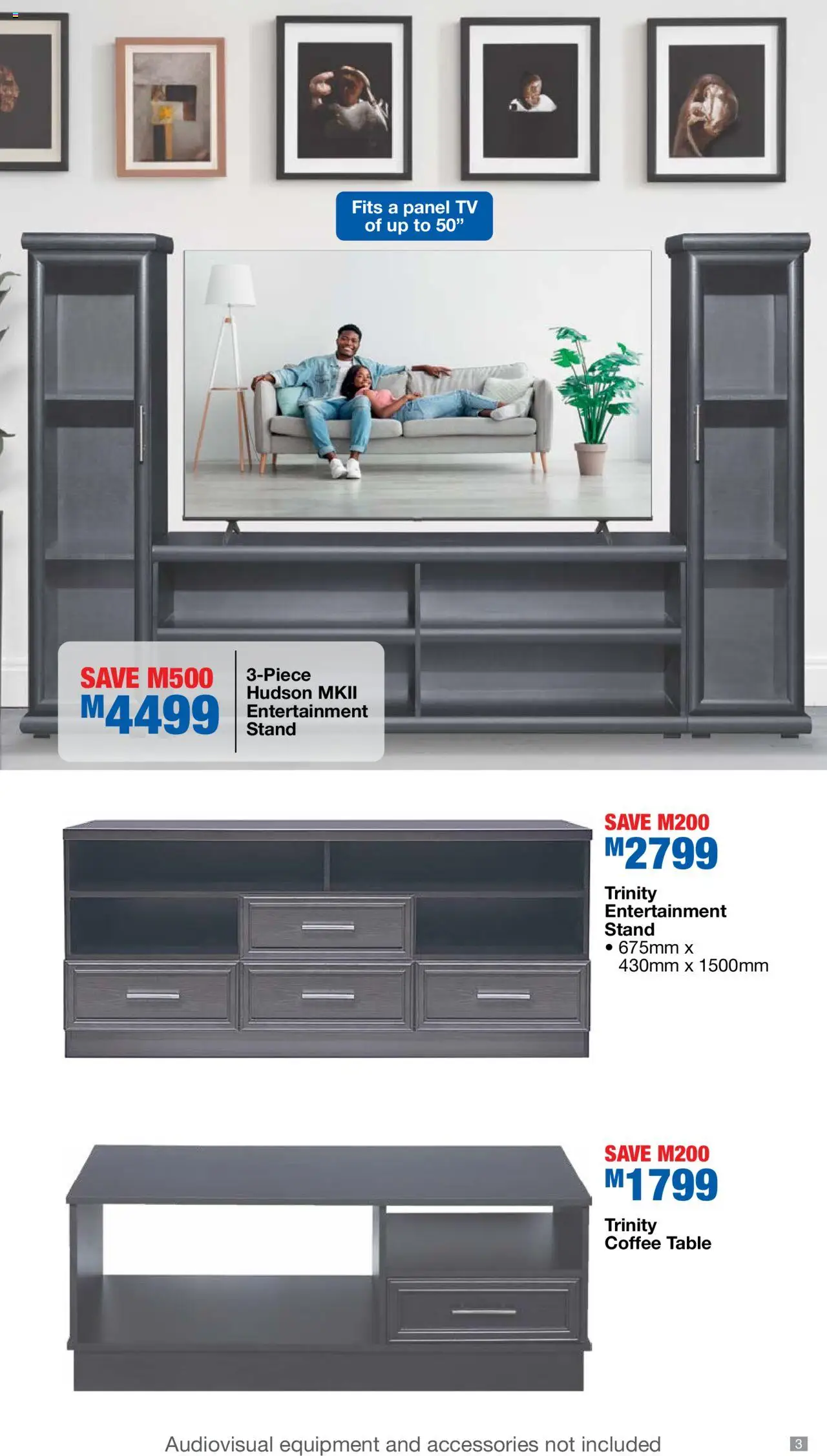 New OK Furniture catalogue – valid from 06.10.2025 | Page: 3 | Products: TV, Coffee table, Table, Coffee