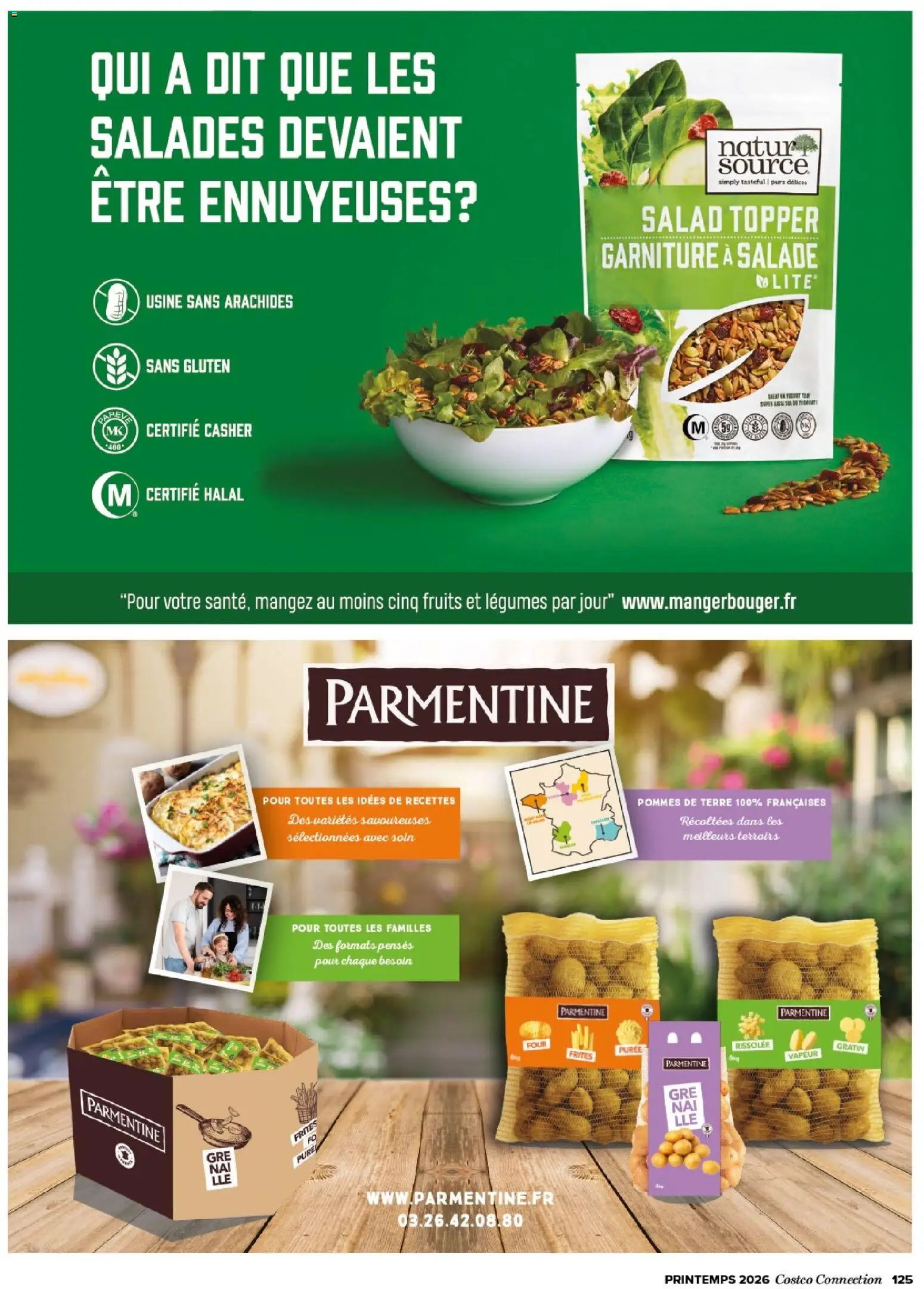 {H1} | Page: 125 | Produits: Salade, Four, Frites, Pommes de terre
