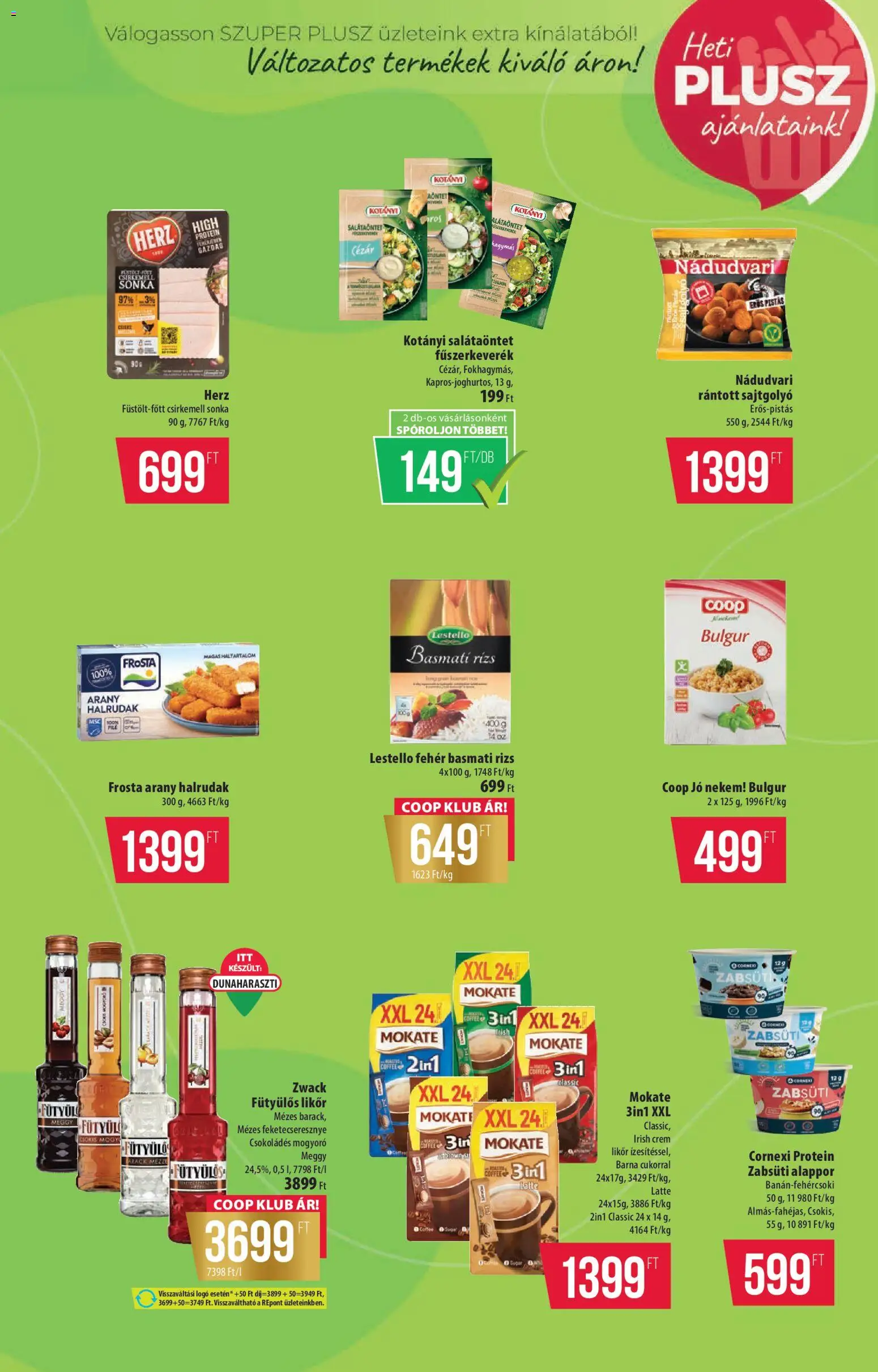 COOP akciós ujság - amely érvényes a következő dátumtól: 09.04.2026 | Oldal: 10 | Termékek: Fűszerkeverék, Mogyoró, Bulgur, Rizs