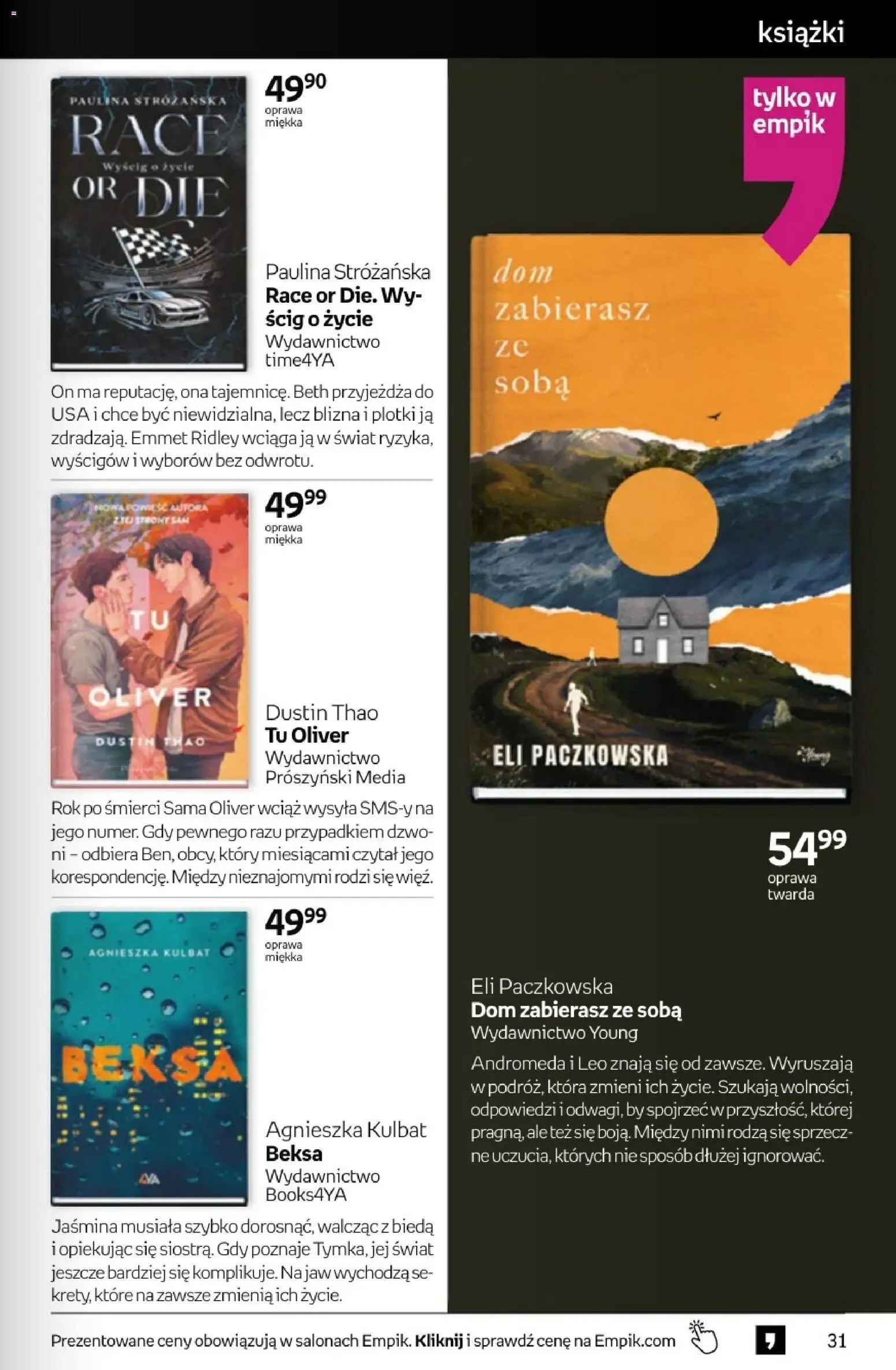 Empik promocje - Tom kultury Książki od 11.03.2026 | Strona: 31 | Produkty: Książki