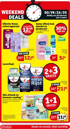 Kruidvat folder week 9 - Voorbeeld van een folder van Kruidvat, geldig van 24.02.2026 | Pagina: 13 | Producten: Scheerapparaat, La, Douche, Kan