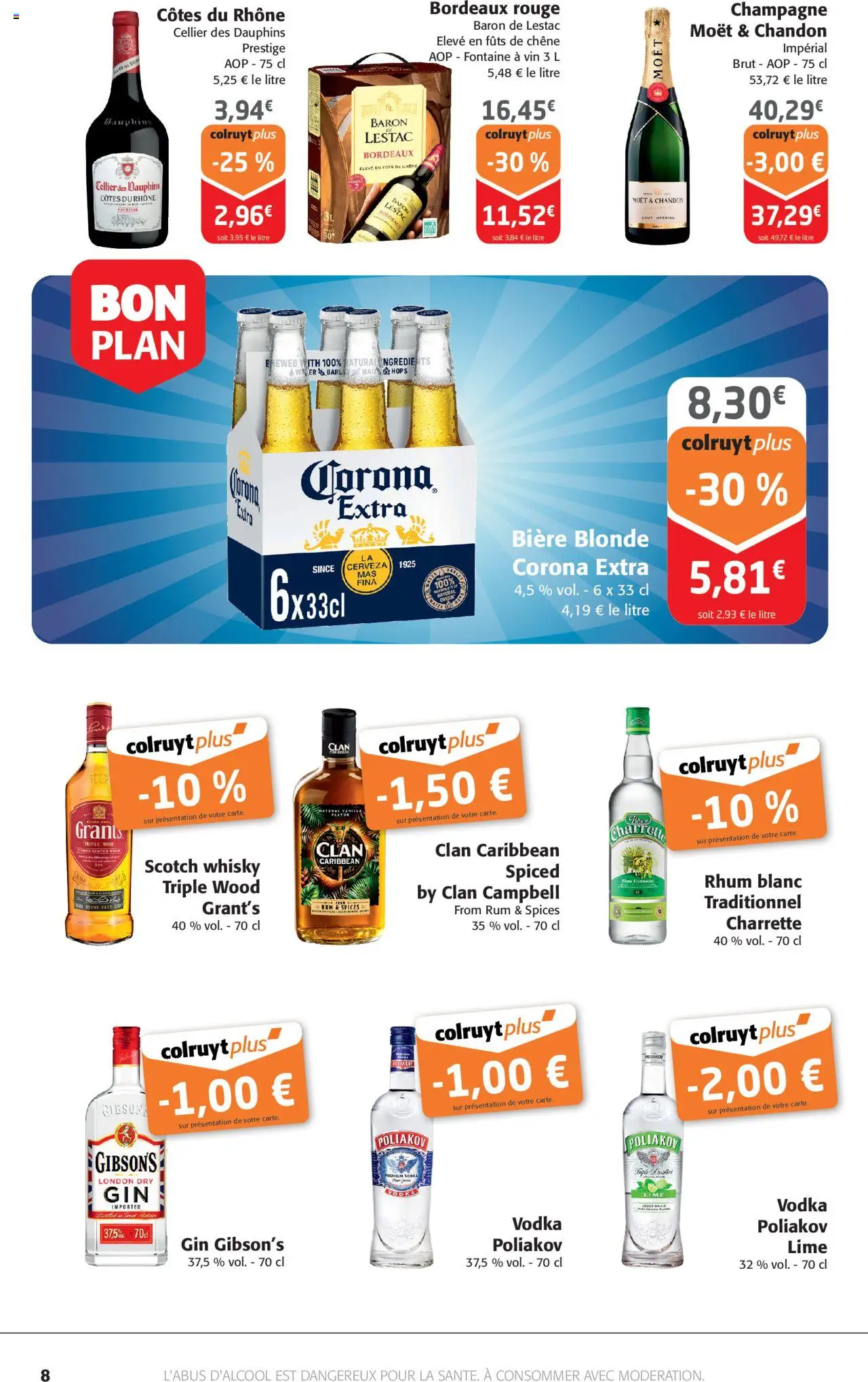  | Page: 8 | Produits: Whisky, Rhum, Bière, Corona extra