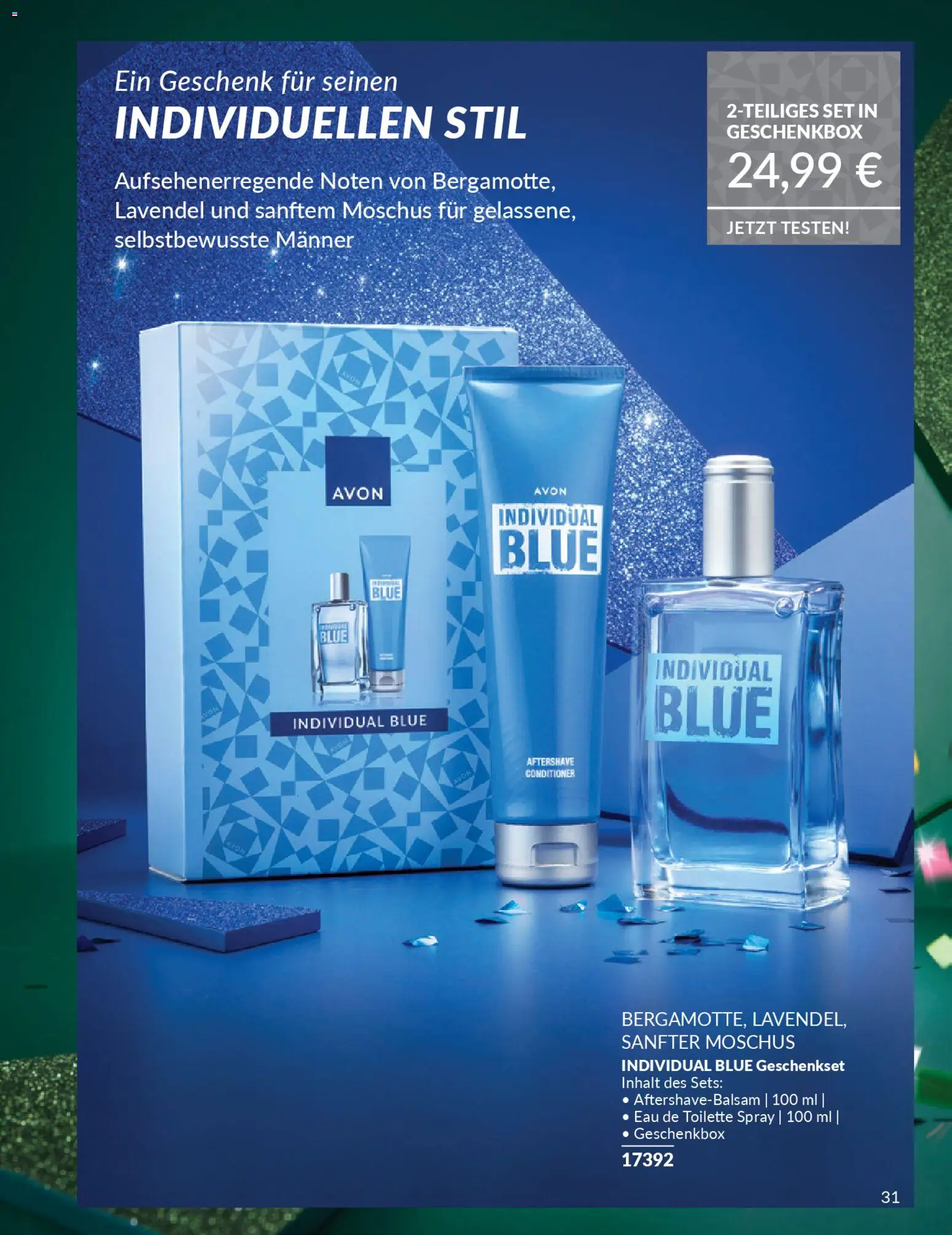 AVON Weihnachtsgeschenkideen – gültig ab 01.11.2025 | Seite: 31 | Produkte: Toilette, Eau de Toilette, Lavendel