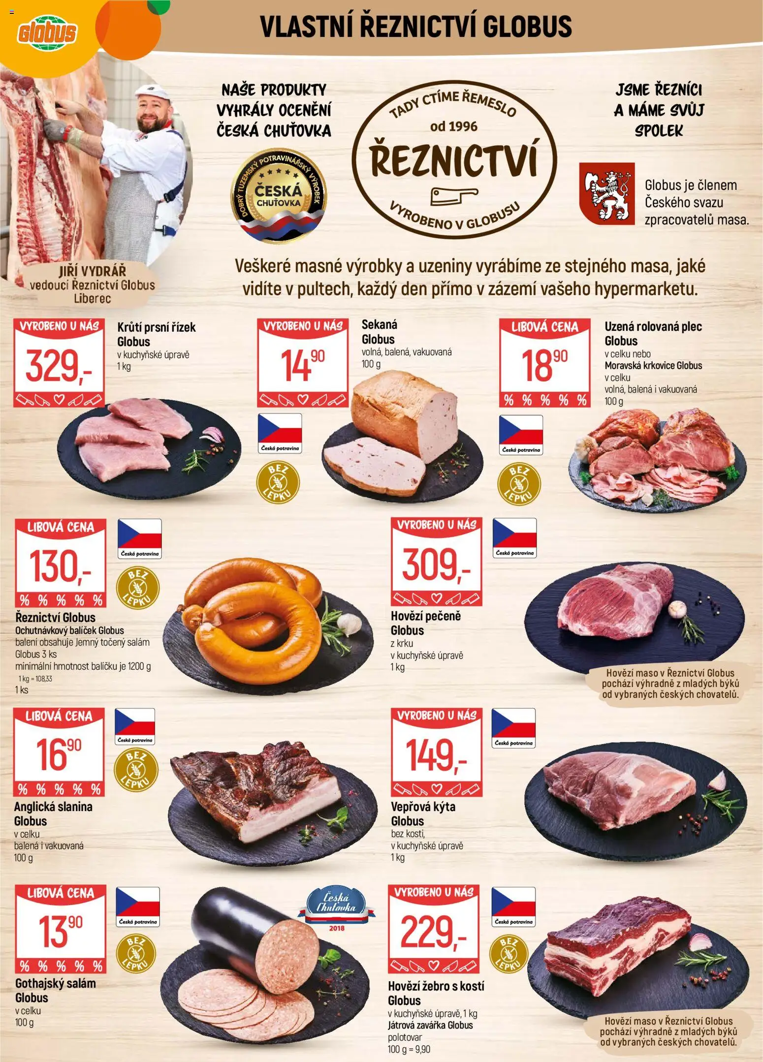 Globus leták - Liberec od 12.11.2025 | Strana: 5 | Produkty: Hovězí, Krkovice, Kýta, Slanina