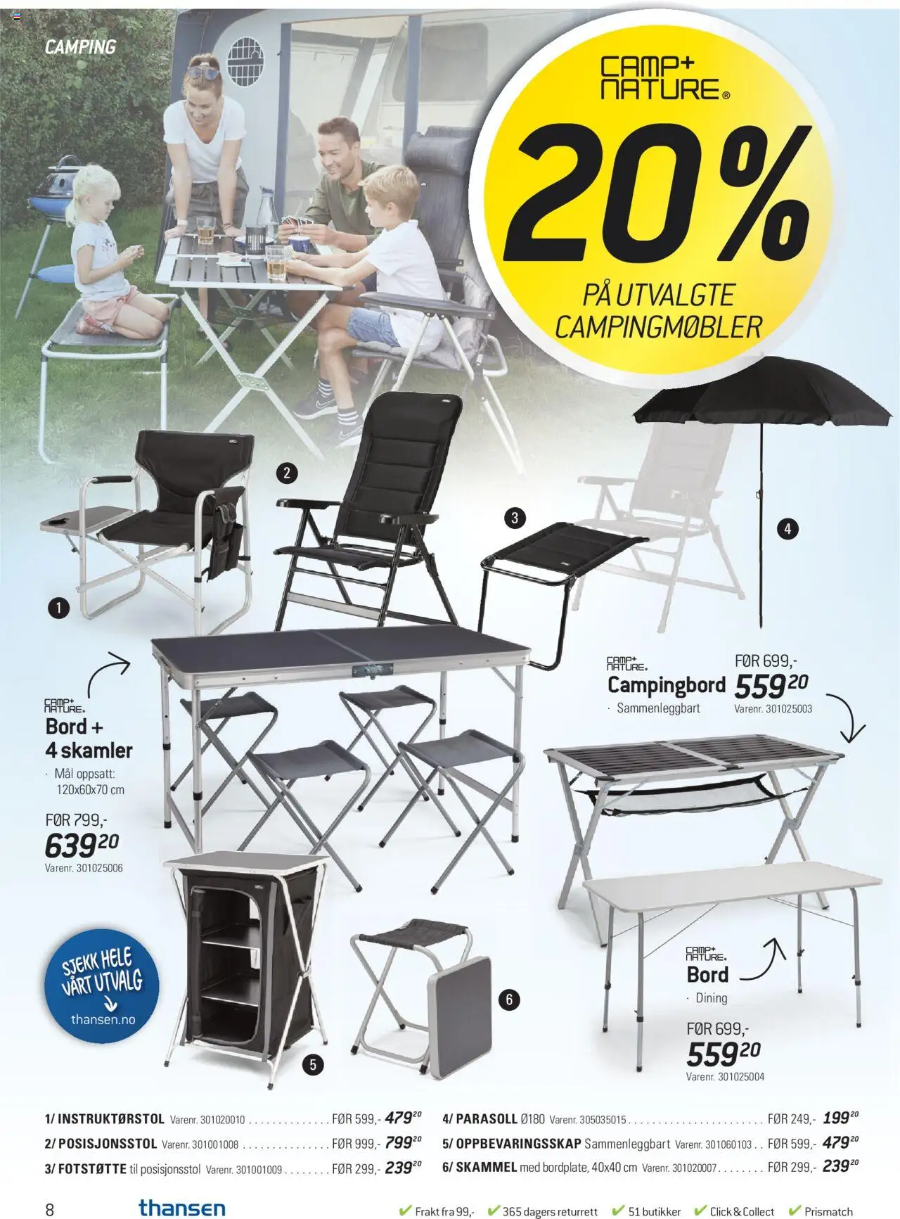  | Side: 8 | Produkter: Parasoll, Bord