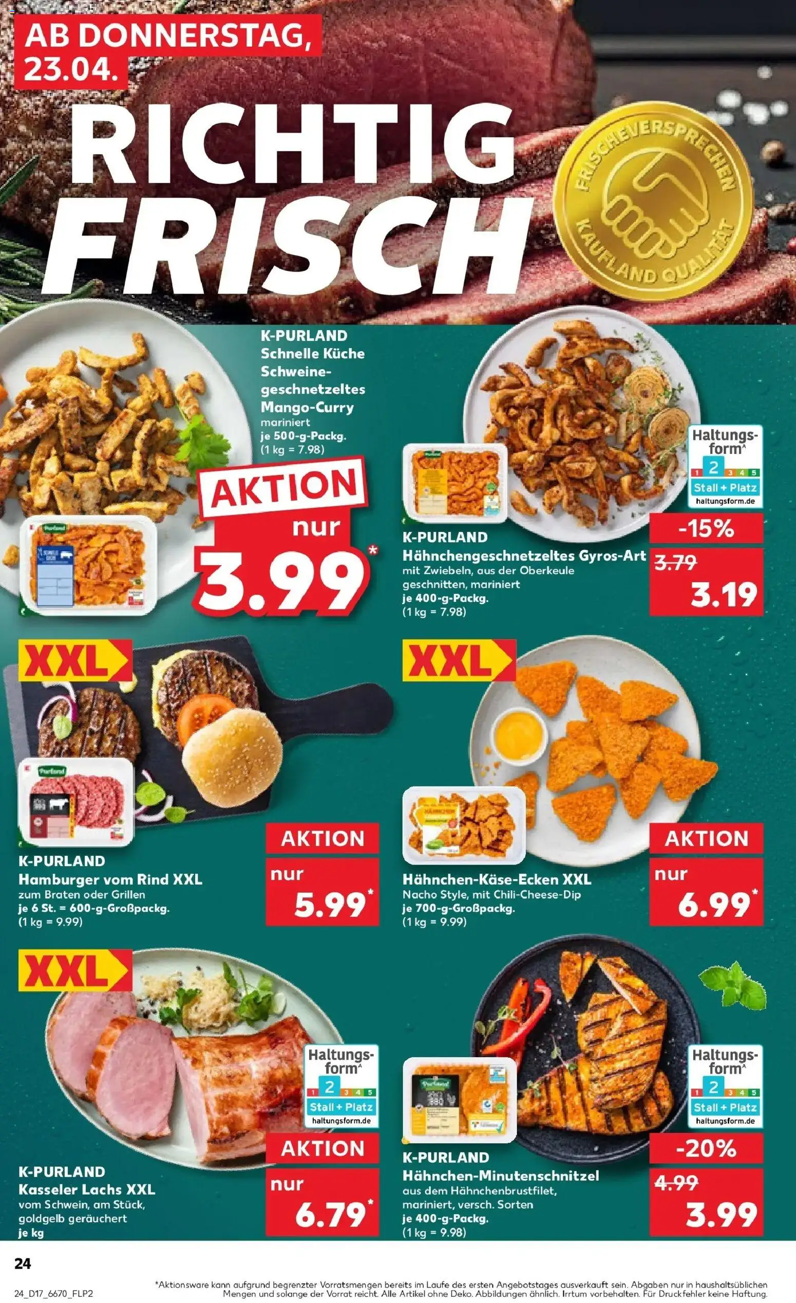 Kaufland Prospekt Mönchengladbach	 – gültig ab 23.04.2026 | Seite: 24 | Produkte: Küche, Lachs