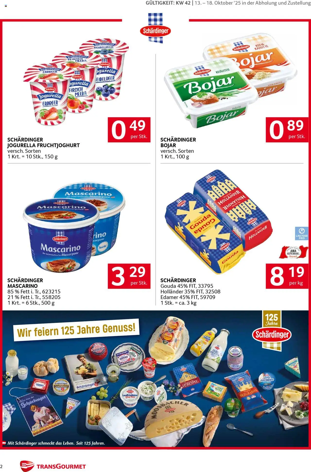 Transgourmet Eröffnungs Festwoche gültig ab 13.10.2025 | Seite: 2 | Produkte: Karotte, Pfirsich, Butter