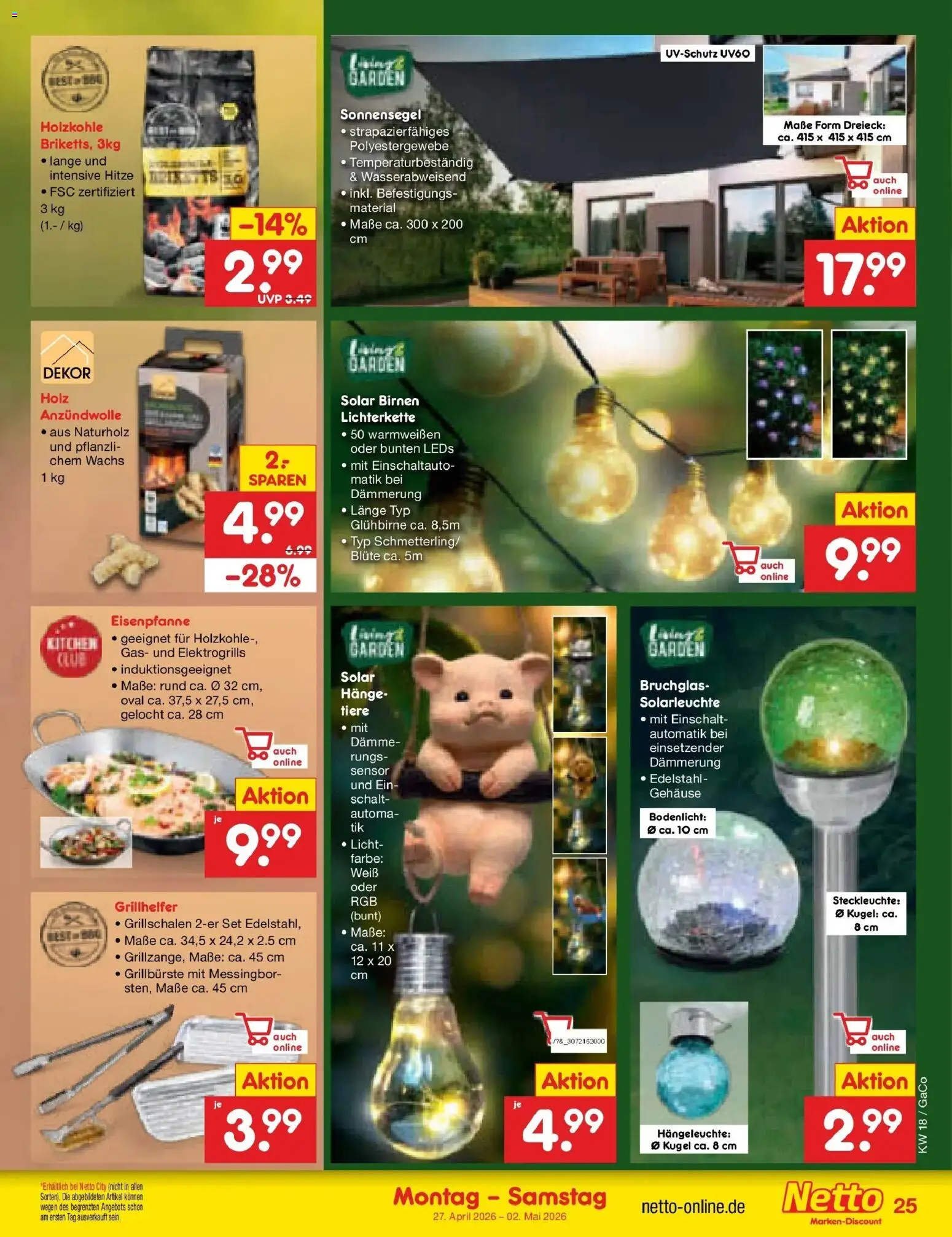 Netto Marken-Discount Prospekt Bitterfeld-Wolfen	 – gültig ab 27.04.2026 | Seite: 37 | Produkte: Solarleuchte